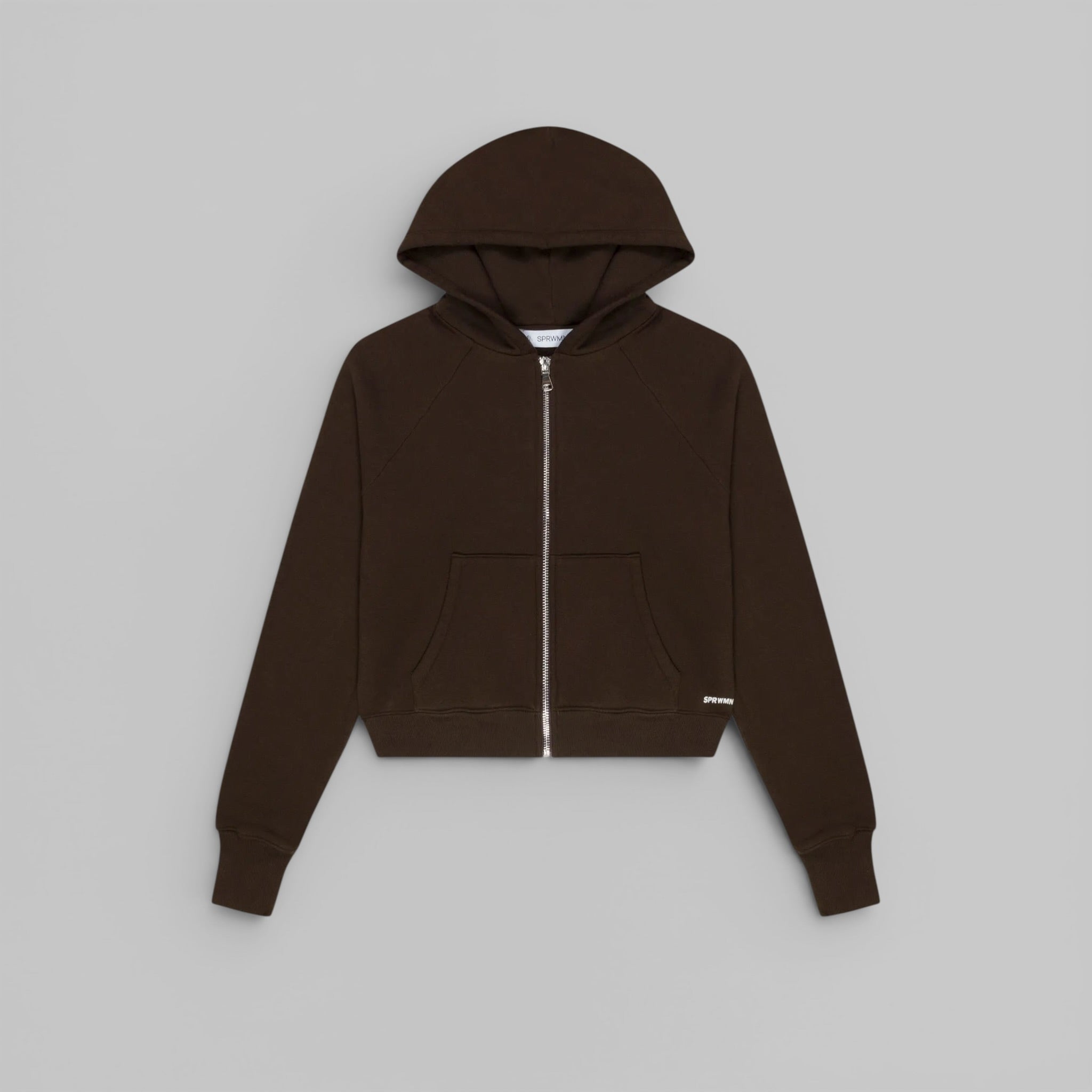 Shrunken Raglan Hoodie by SPRWMN, Americano