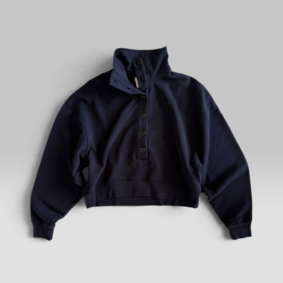 Citizens of Humanity Mirelle Funnel Neck in Navy cotton, view 1