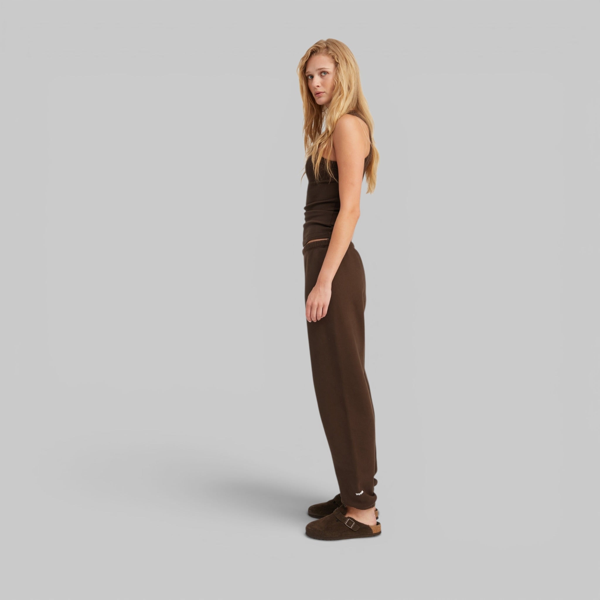 Mini Logo Sweatpants by SPRWMN, alternate colorway side view