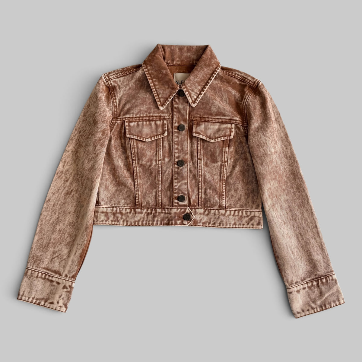 Spur Denim Jacket by Alémais in Chocolate