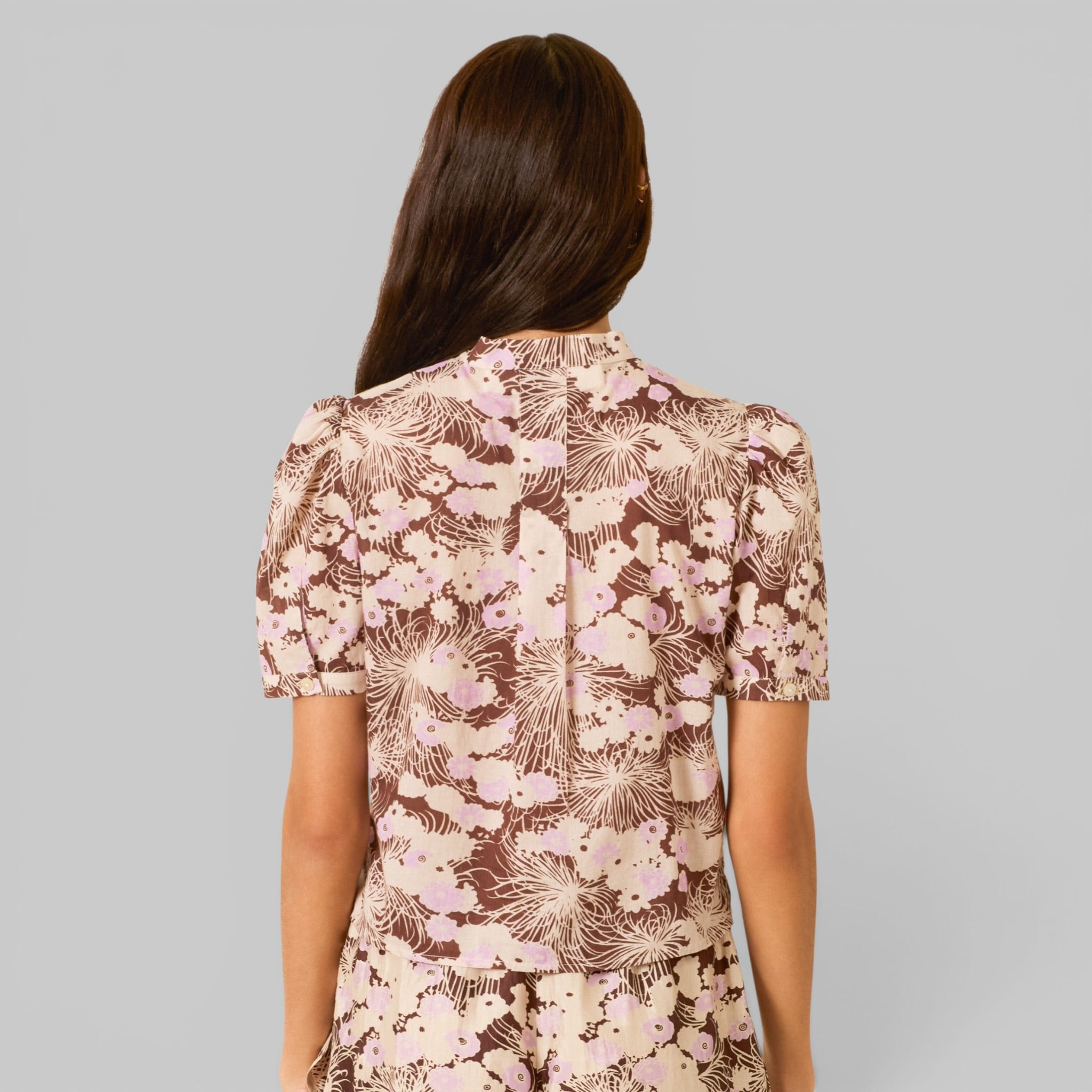 Chance Dandelion Dusk Shirt by Alix of Bohemia, detail view