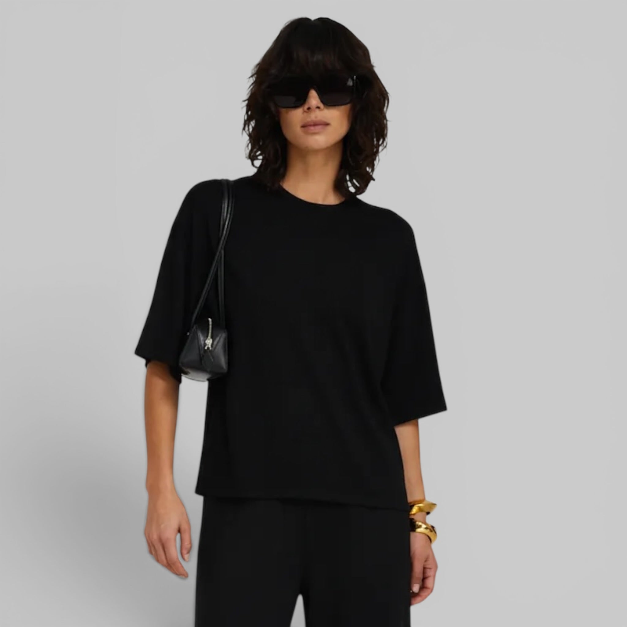 Oversized Cropped Boxy Tee by SPRWMN