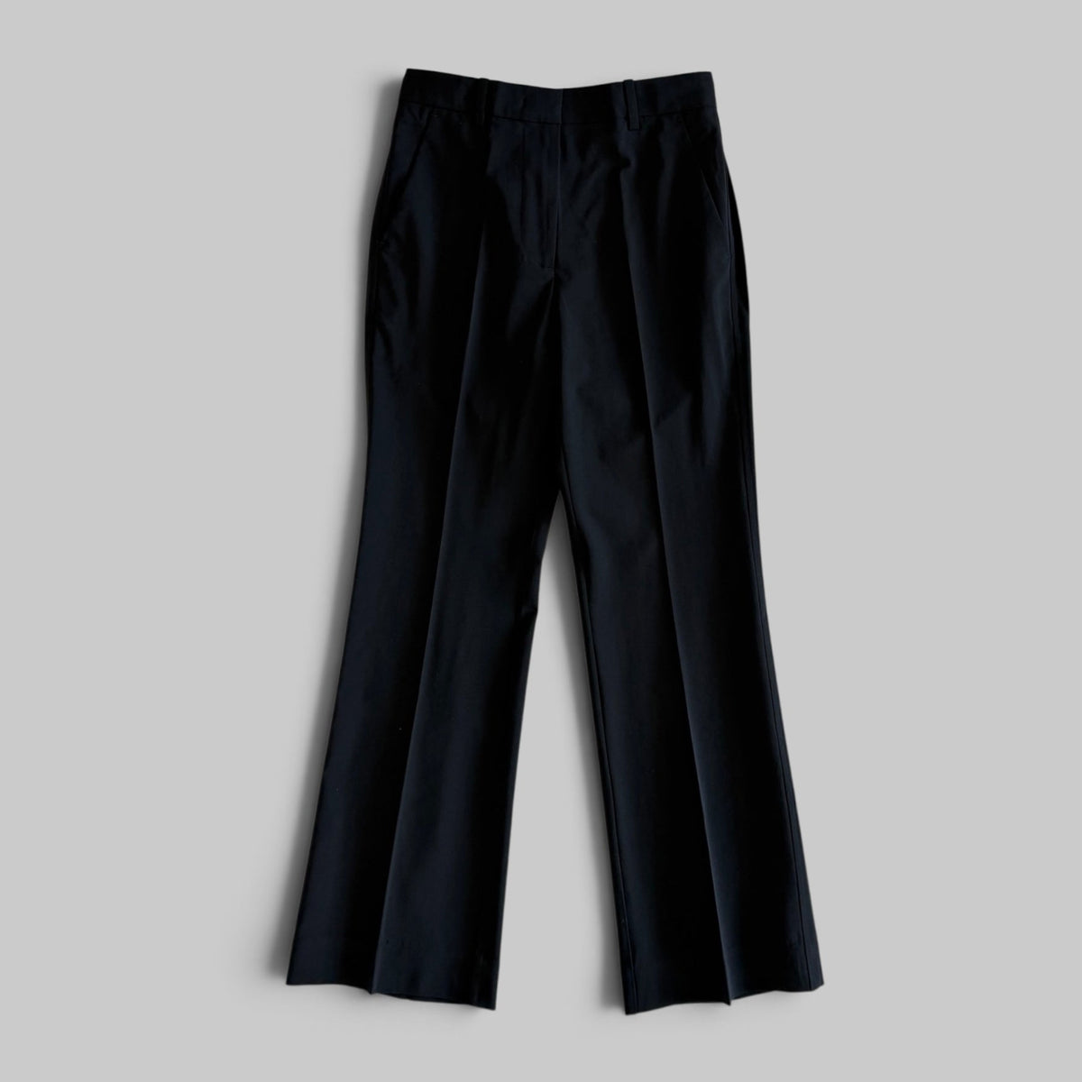 CO Cropped Flared Pant in Black — front view