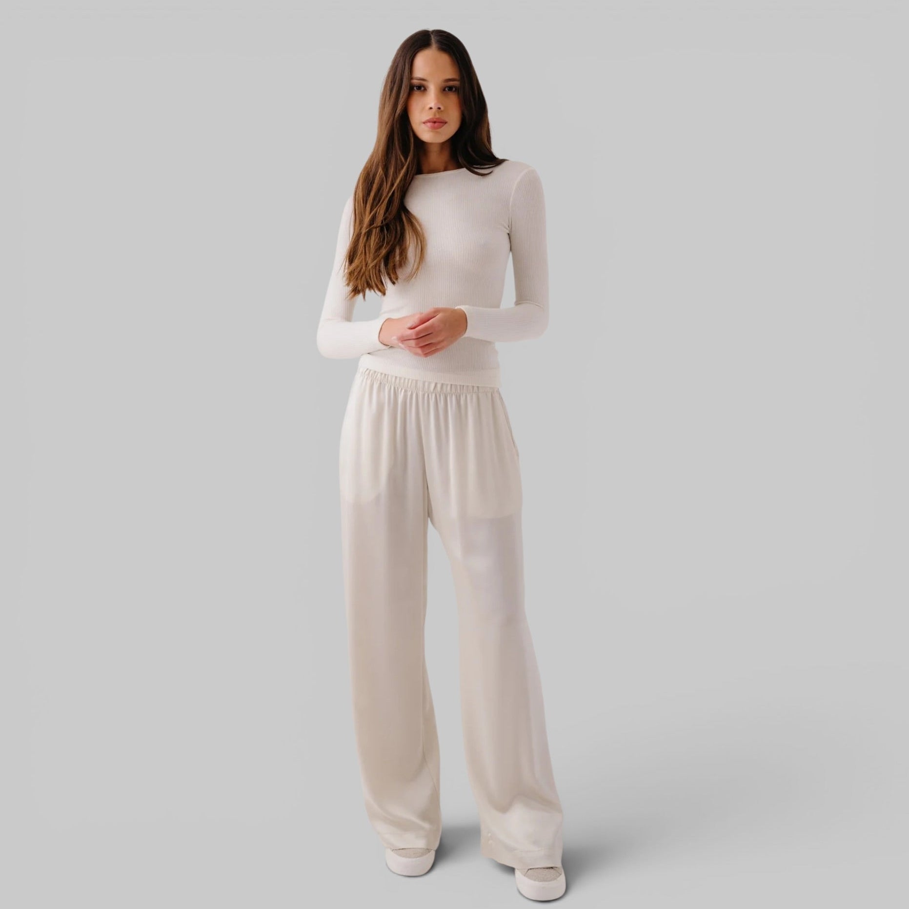 Brynn High Rise Pull On Wide Leg Pant by Sablyn