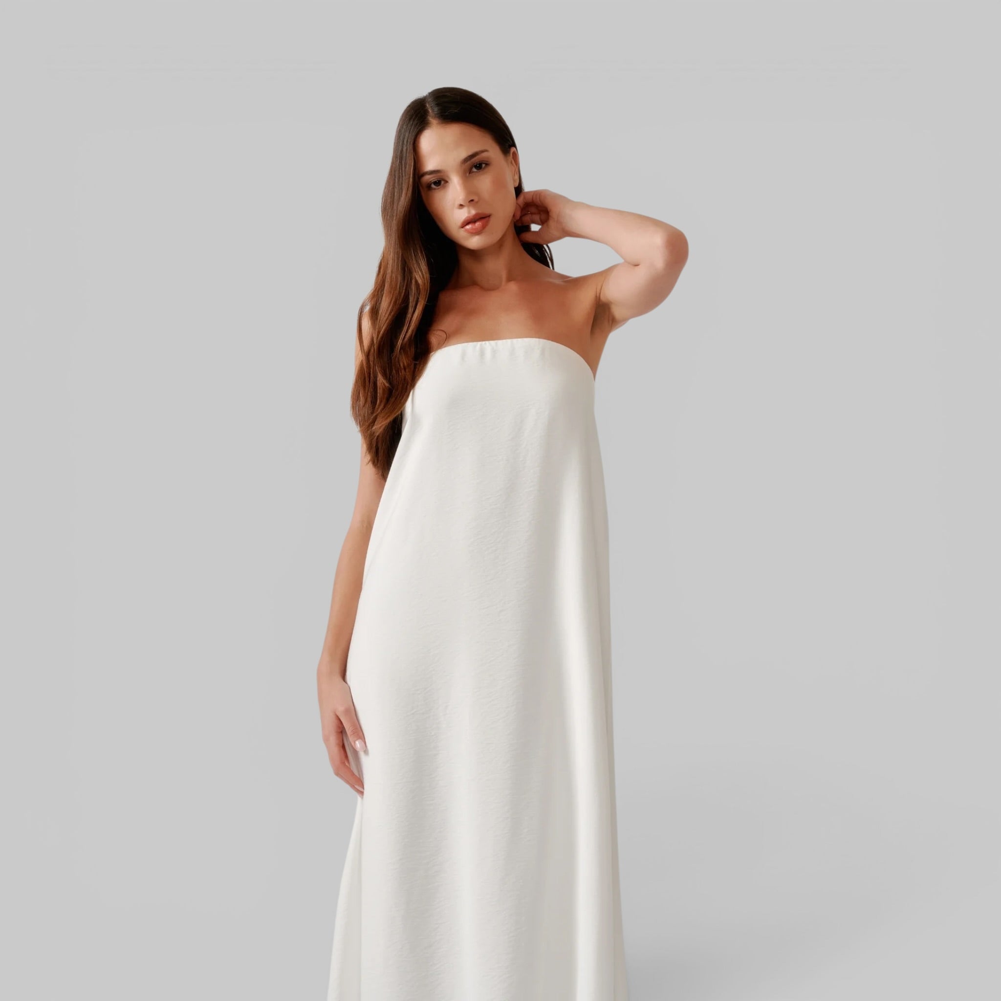 Arden Strapless Maxi Dress by Sablyn, side view