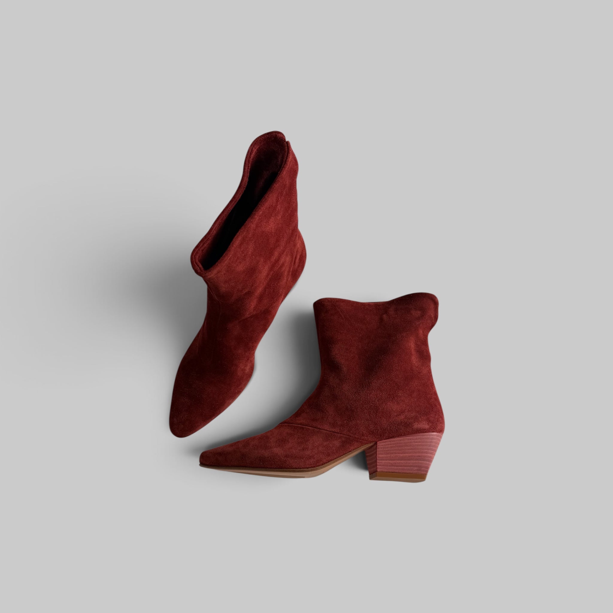 Suede Ankle Boots by Forte Forte in Rust