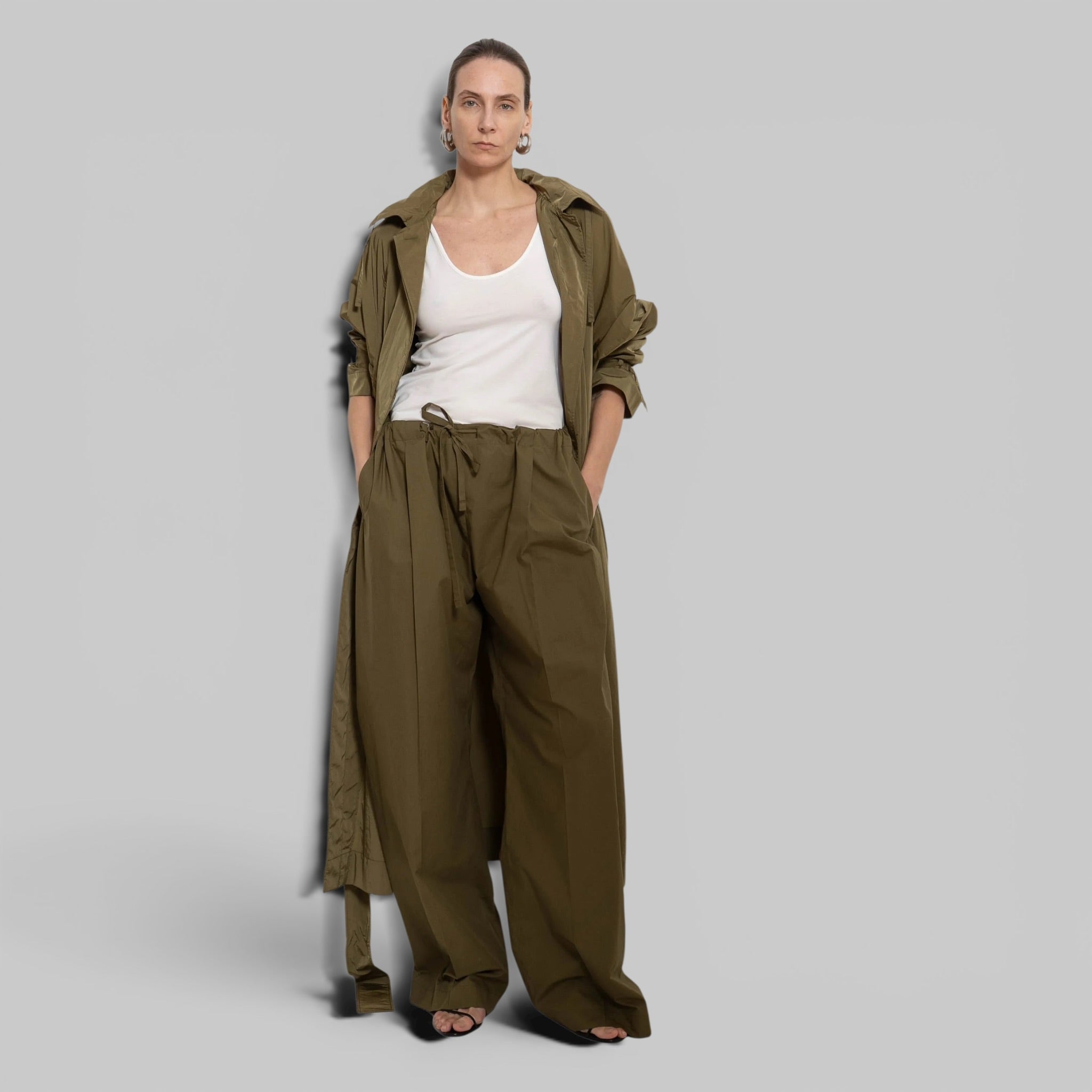 POPLIN DRAWCORD PANT