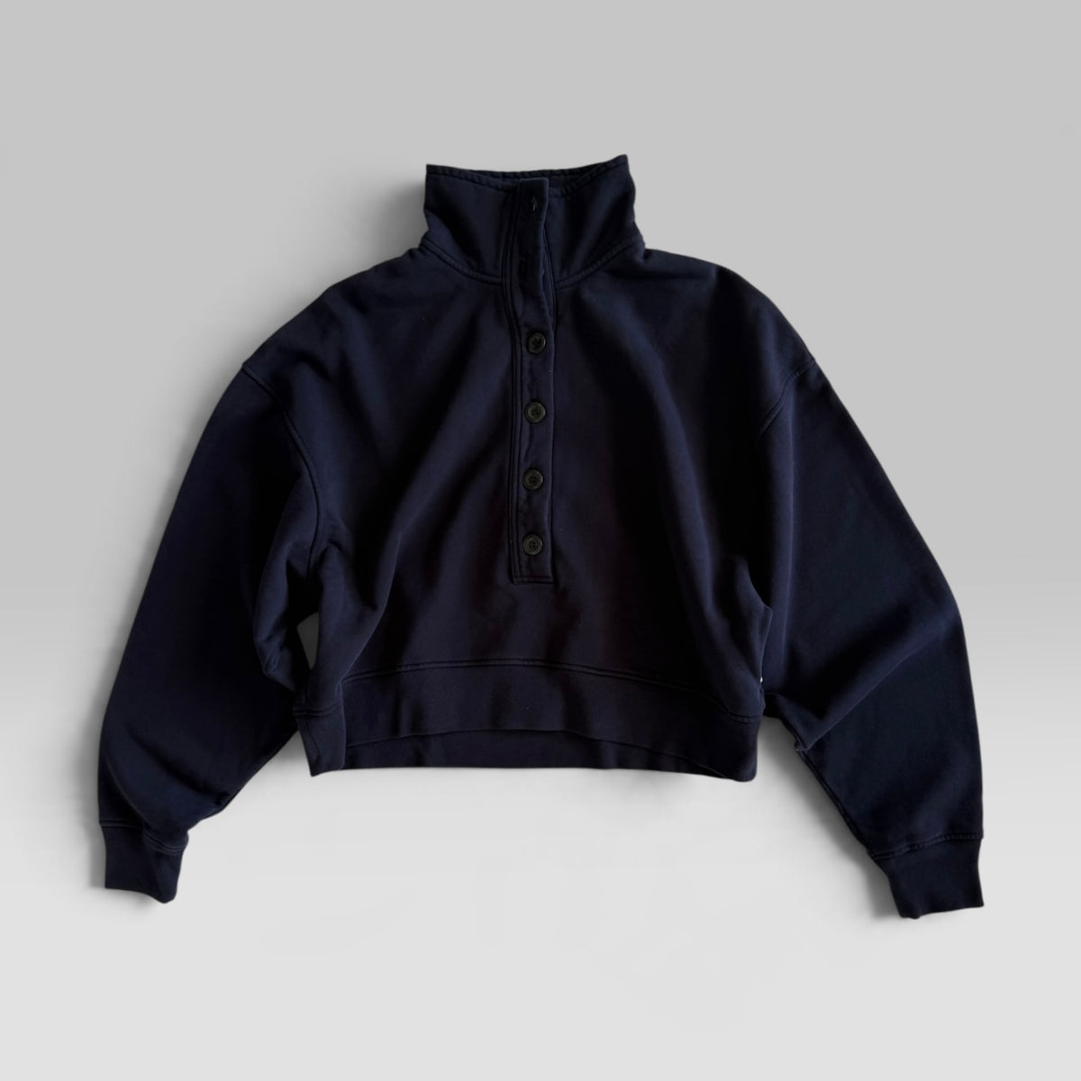 Citizens of Humanity Mirelle Funnel Neck in Navy cotton, view 2