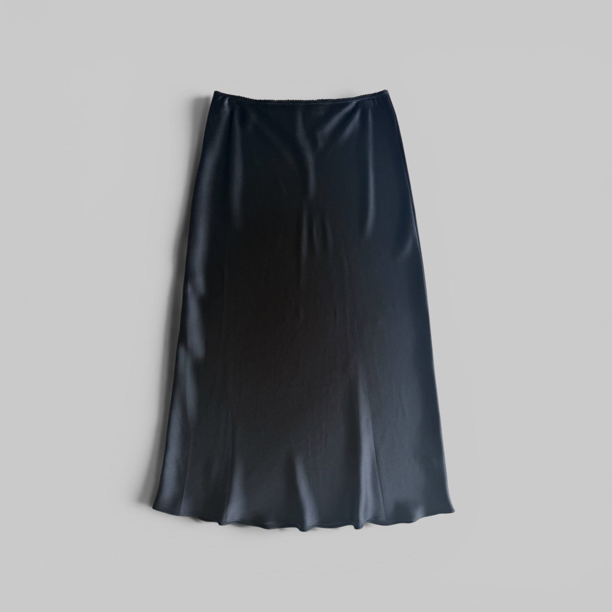 MIRANDA B SCALLOP TRIM BIAS CUT PULL ON SKIRT