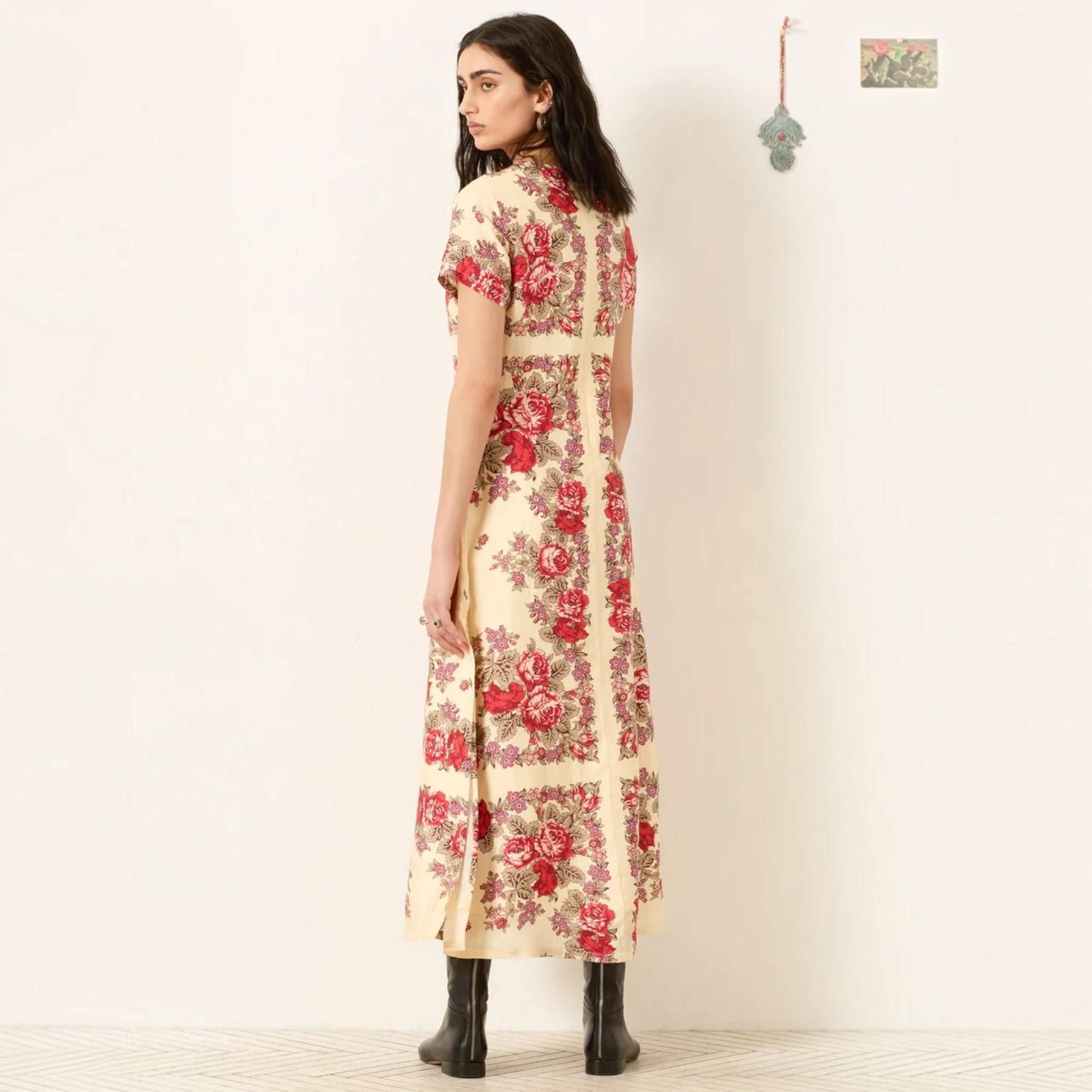 Preeti Rosebush Silk Dress by Alix of Bohemia, side view