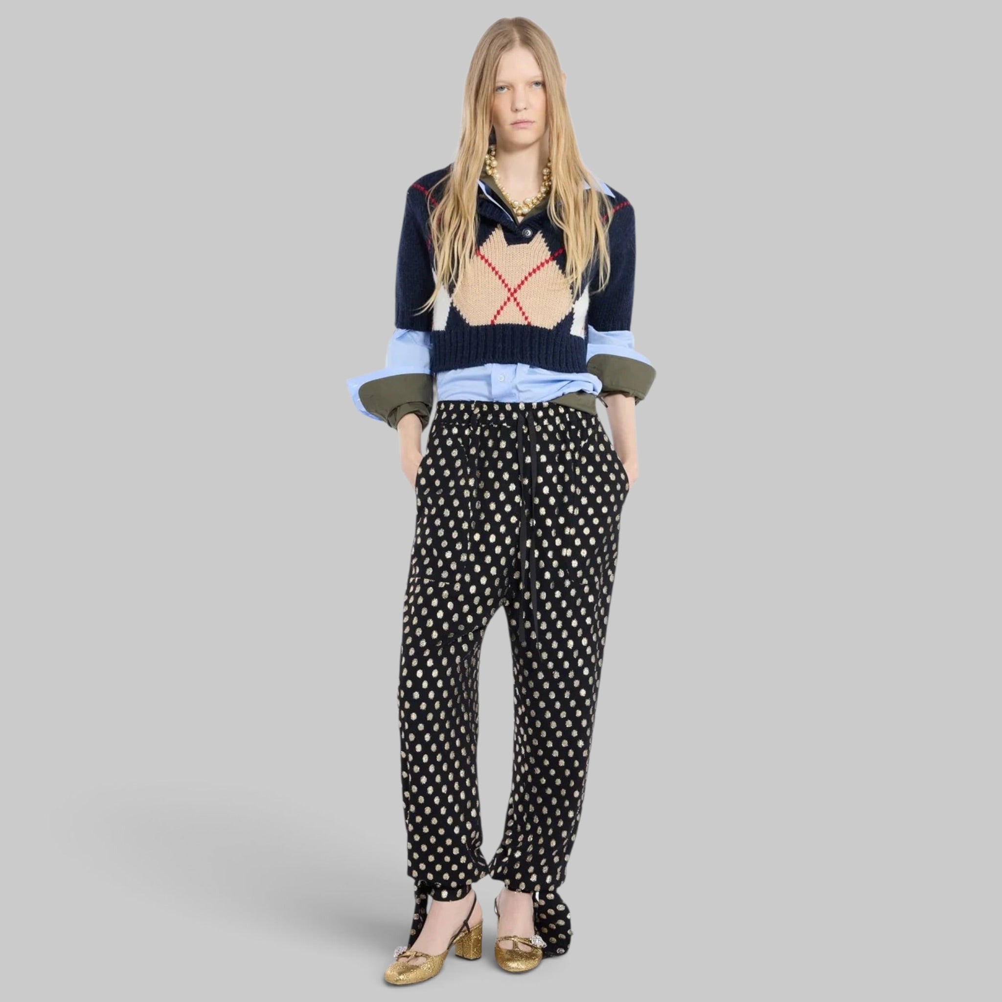 Cropped Classic Knitwear by No.21, detail view