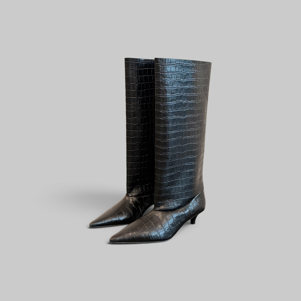 Gigi Croco Boots by The Garment x Tomorrow, side view