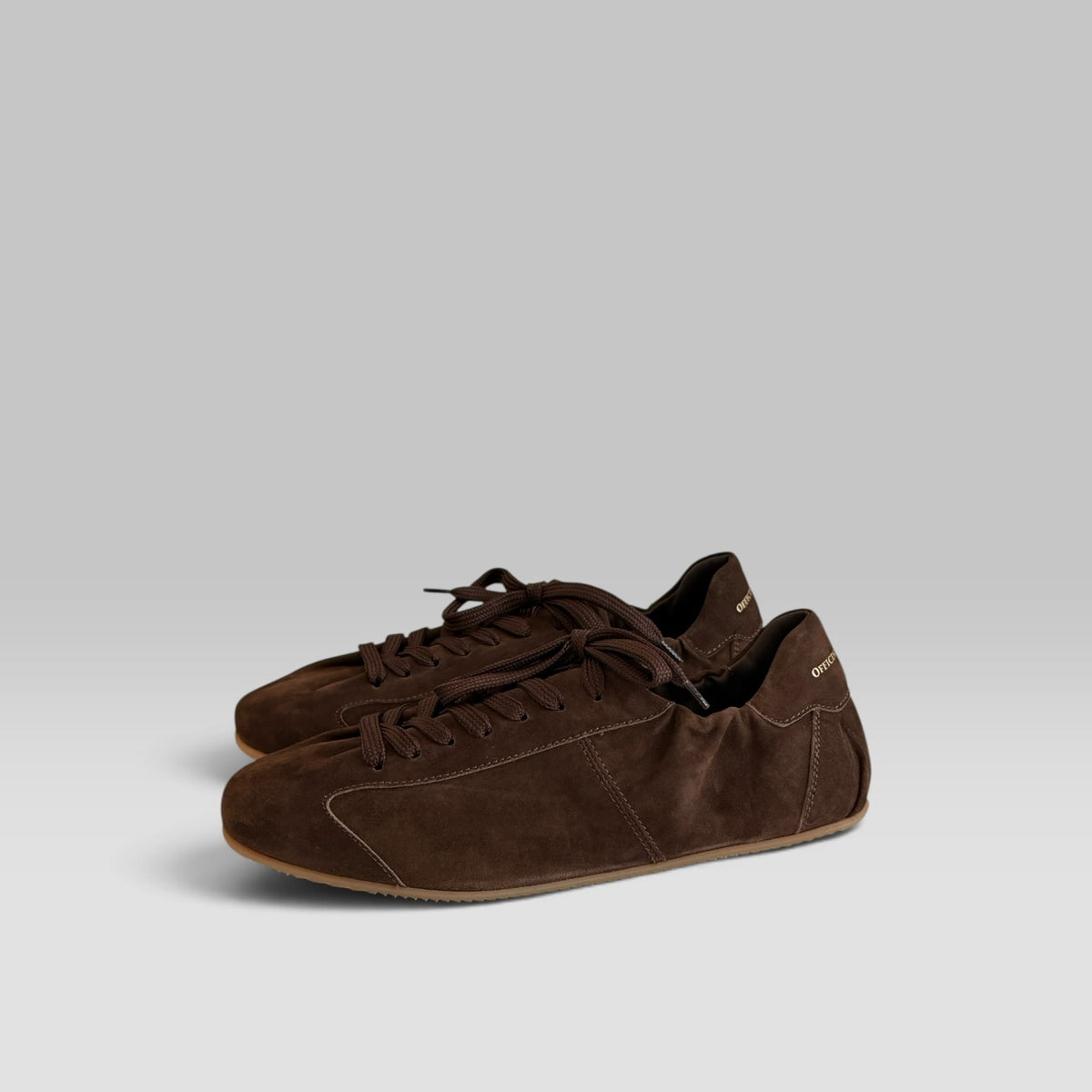 Officine Creative Ballet/102 handmade leather sneaker with gathered lace-up upper, view 7 of 10