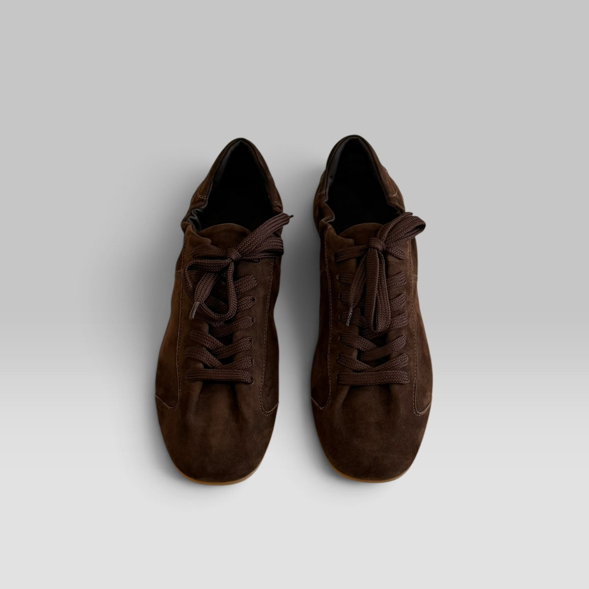 Officine Creative Ballet/102 handmade leather sneaker with gathered lace-up upper, view 6 of 10
