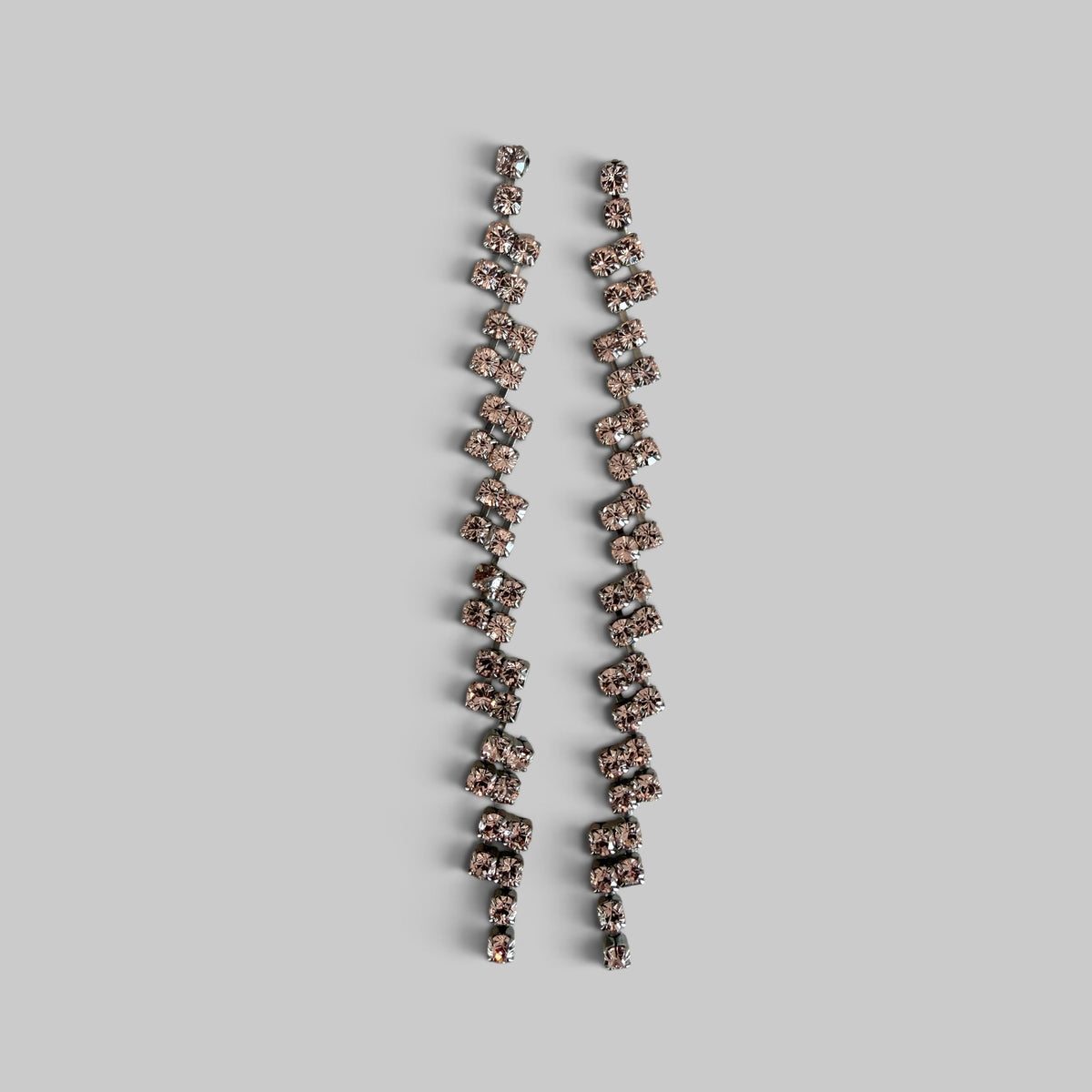 crystals pendent earrings