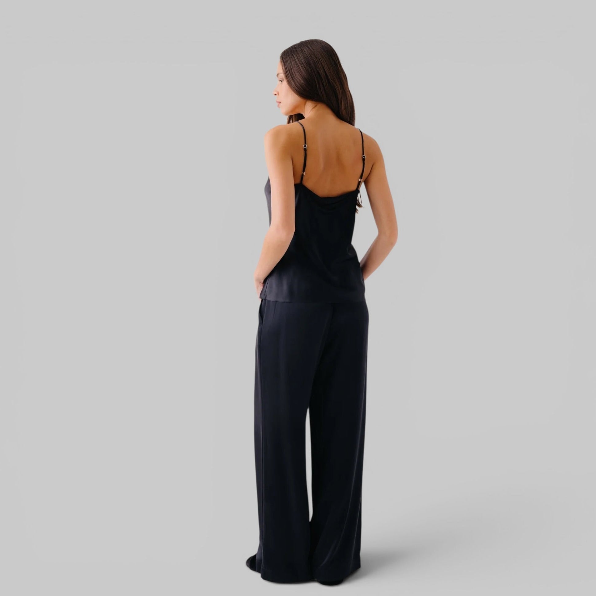 Gloria V-Neck Bias Cut Cami by Sablyn, side view