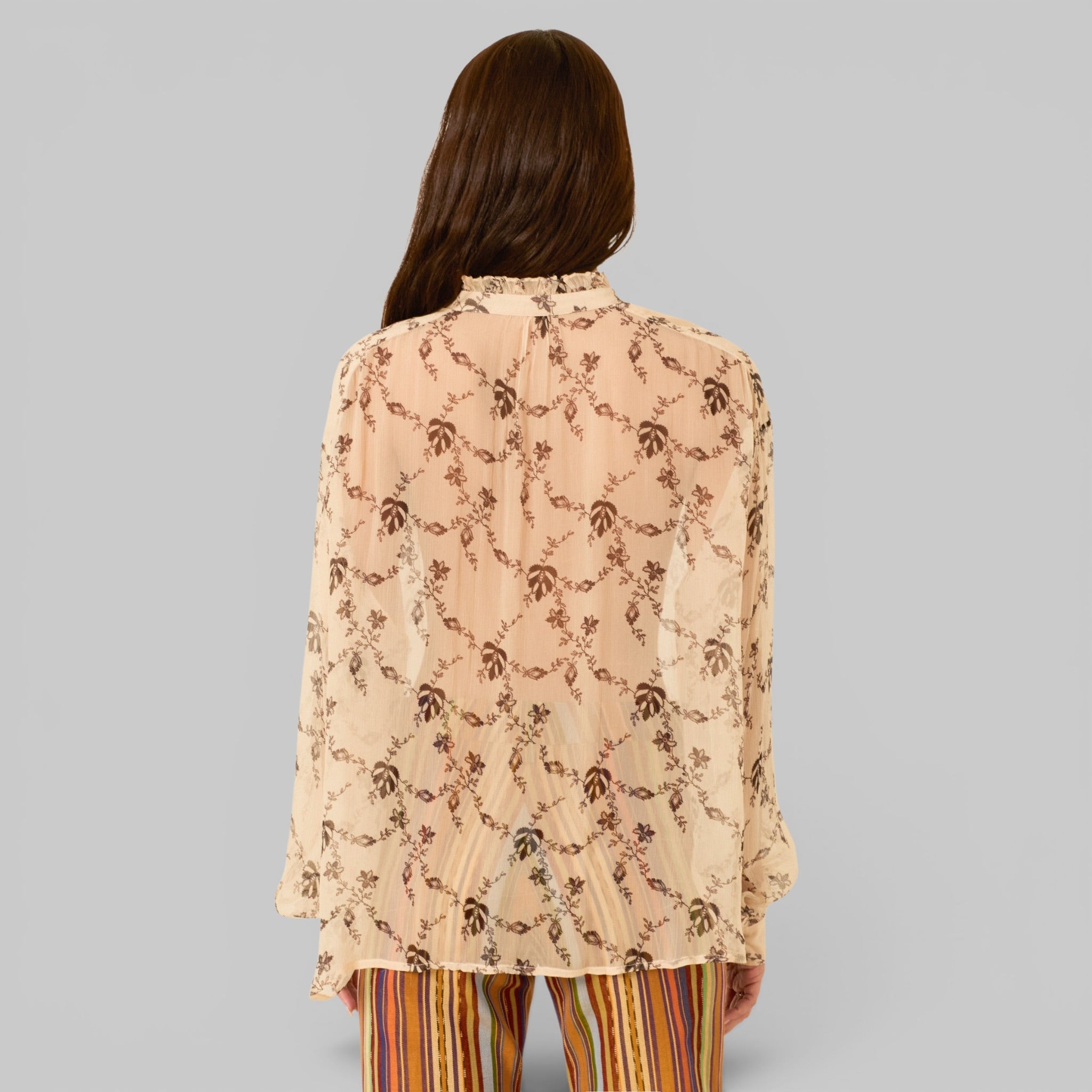 Willa Shadow Lace Shirt by Alix of Bohemia, detail view