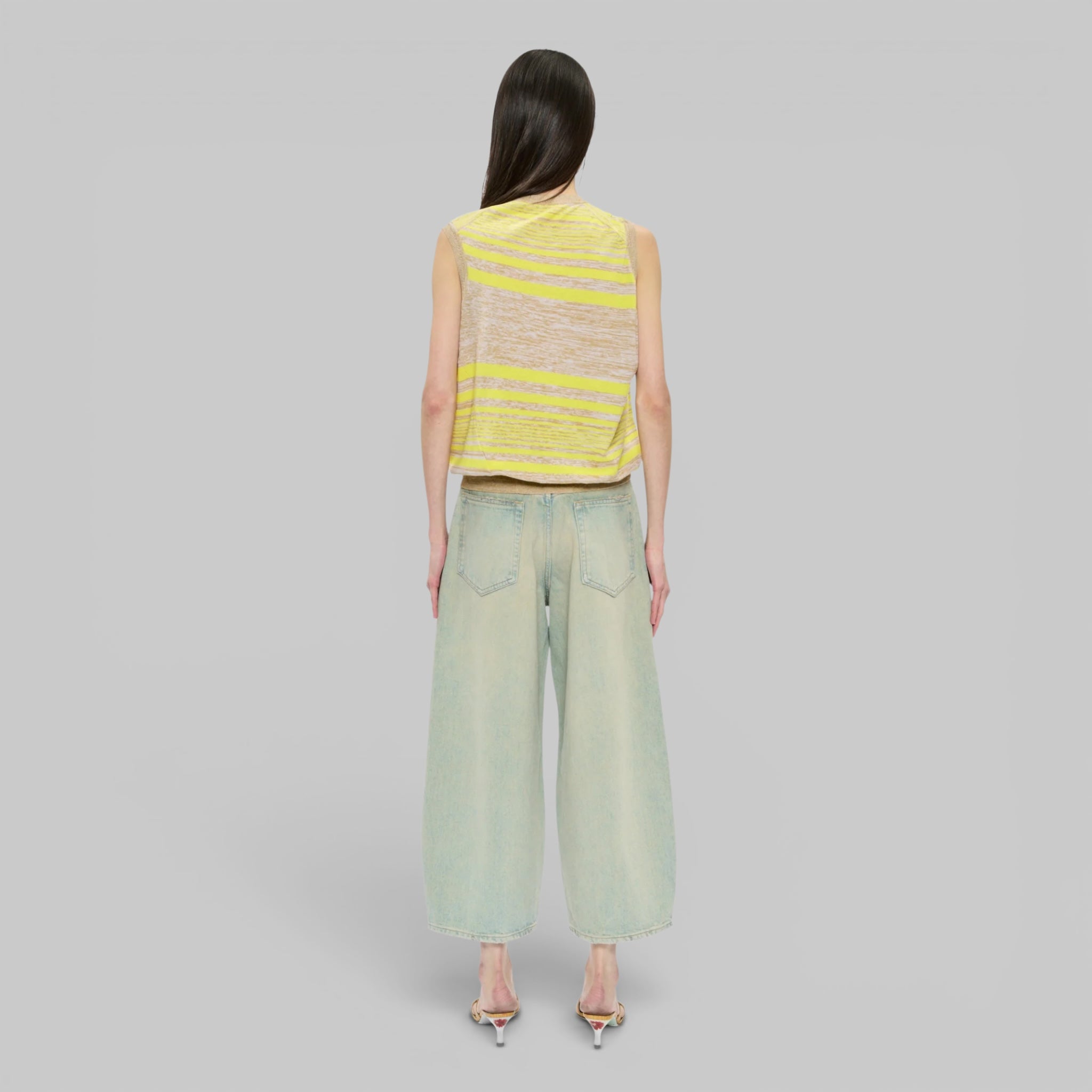Cropped Roomy Jean by 6397, styled view