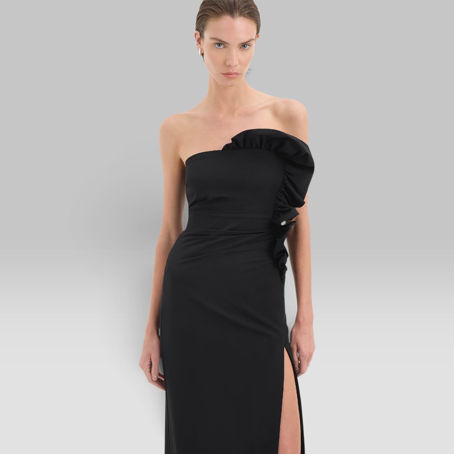 Siella Strapless Gown by SIR., fabric detail