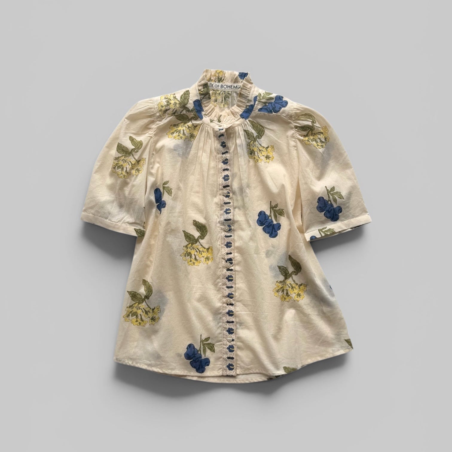 Winnie Blueberry Flora Shirt by Alix of Bohemia