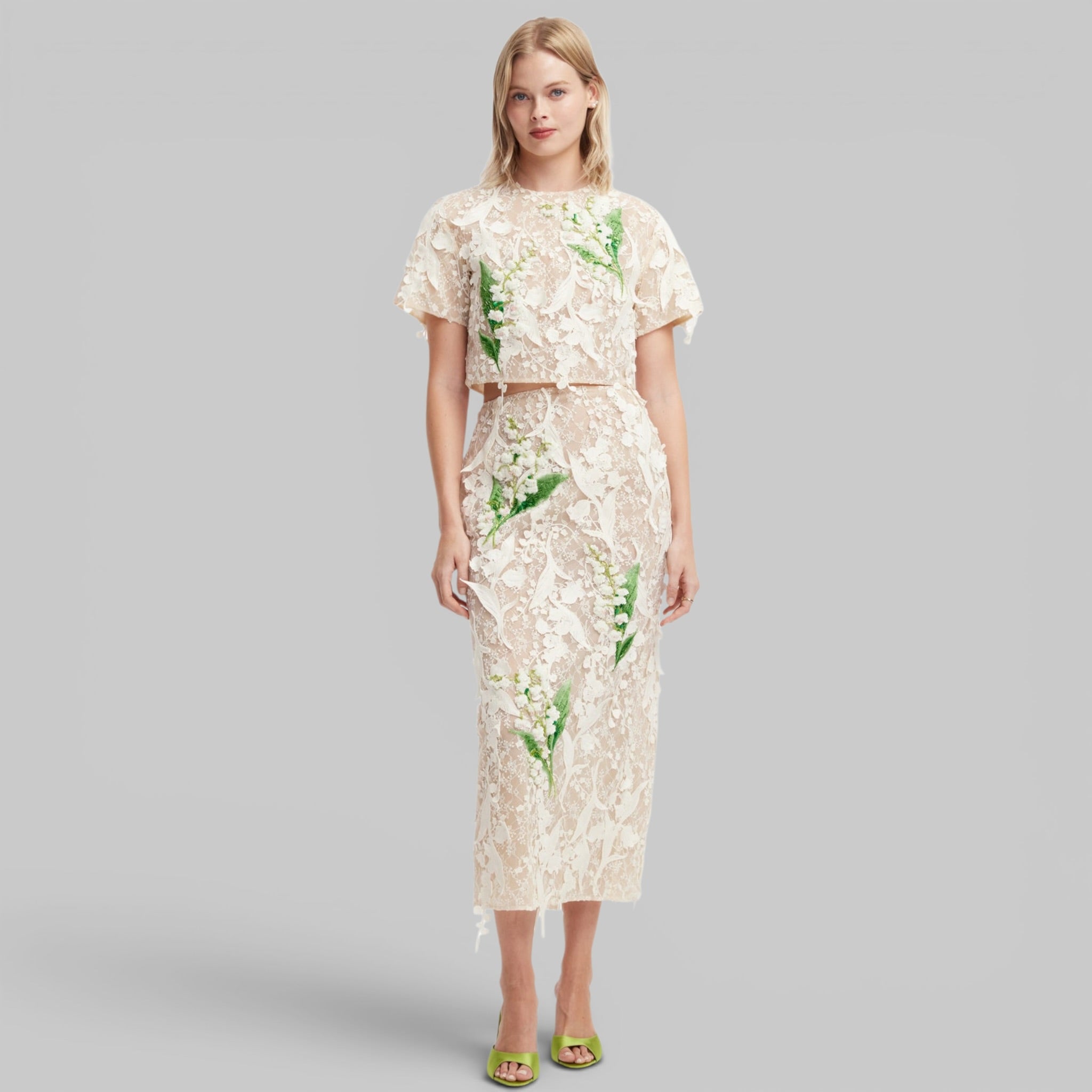 Indie Top and Kyra Skirt by Leo Lin, styled together