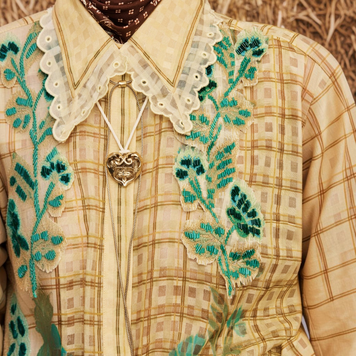 Tilly Embellished Shirt by Alémais, styled view