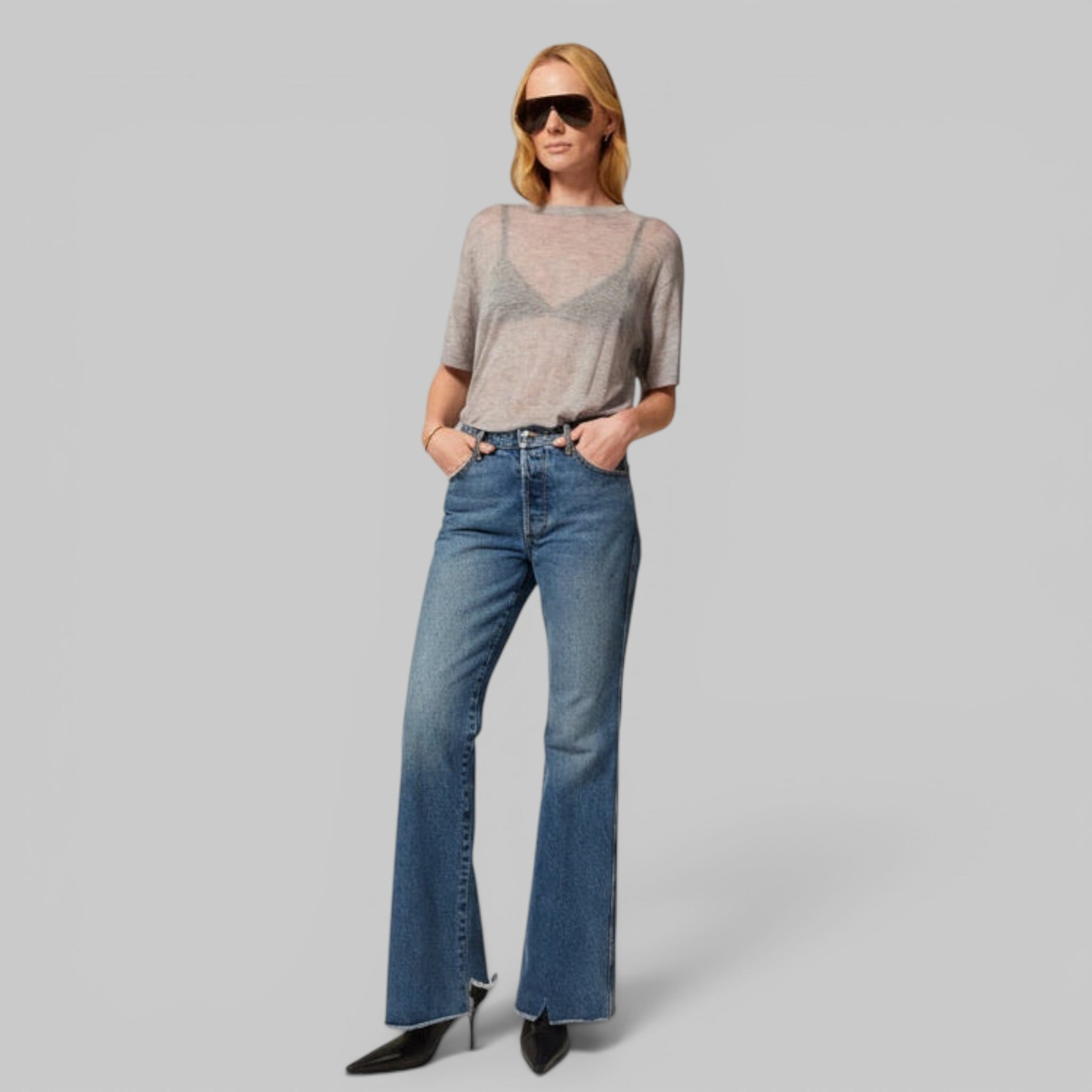 5 Pocket Boot Cut Jean by SPRWMN, detail view