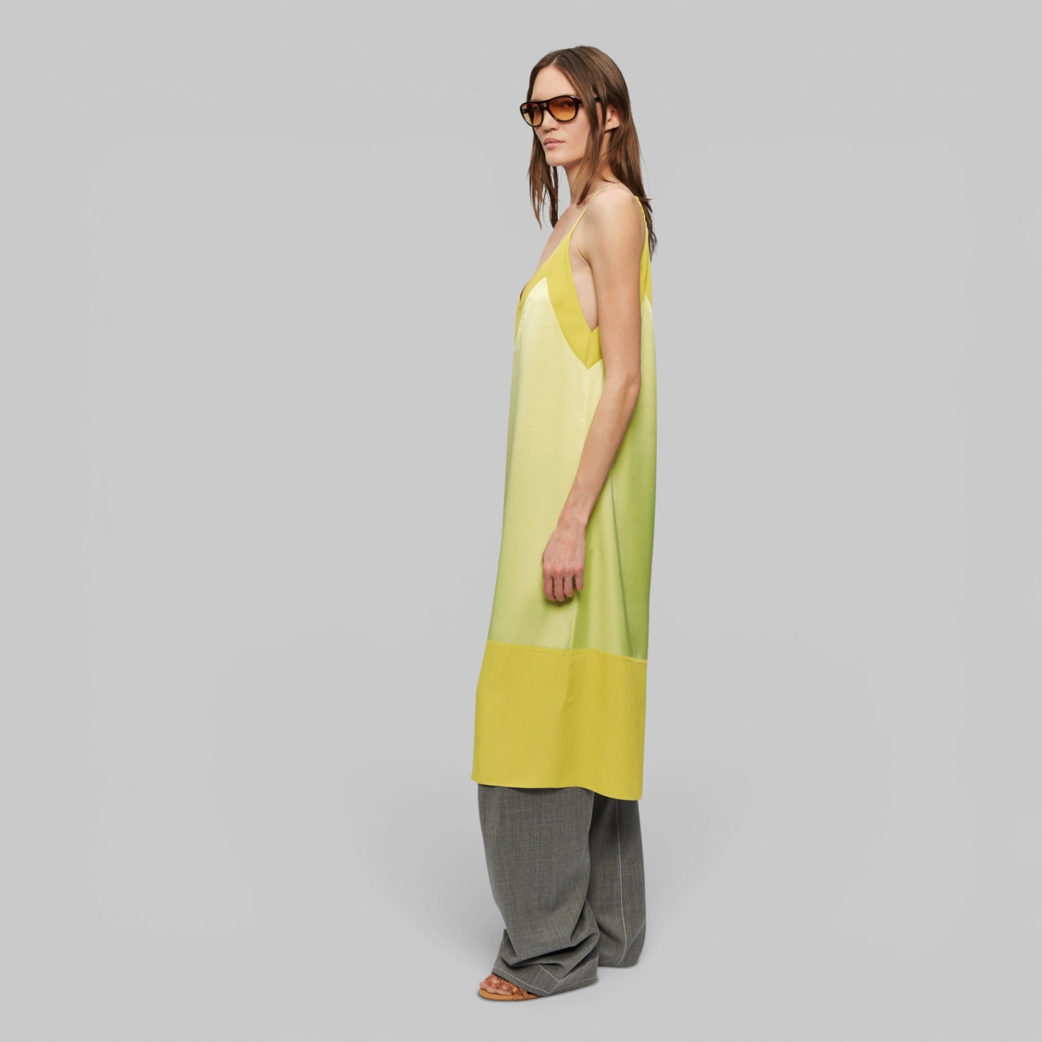 Framed Slip Dress by 6397, side view
