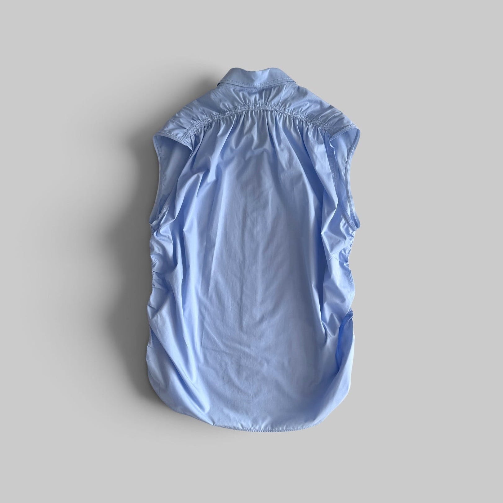 Long Capped Sleeve Cotton Blouse by No.21, detail view