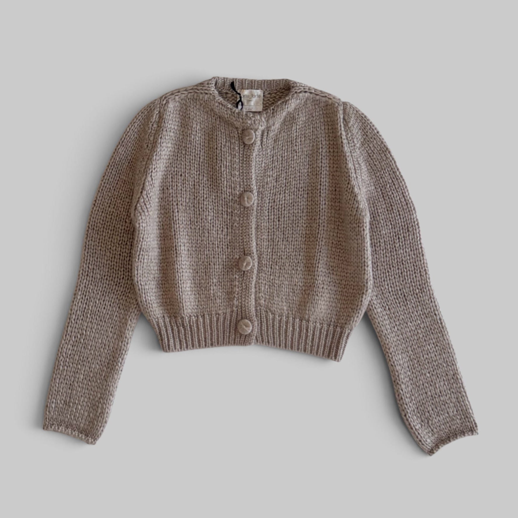 Cashmere Silk Mohair Cardigan by Forte Forte in Mandorla