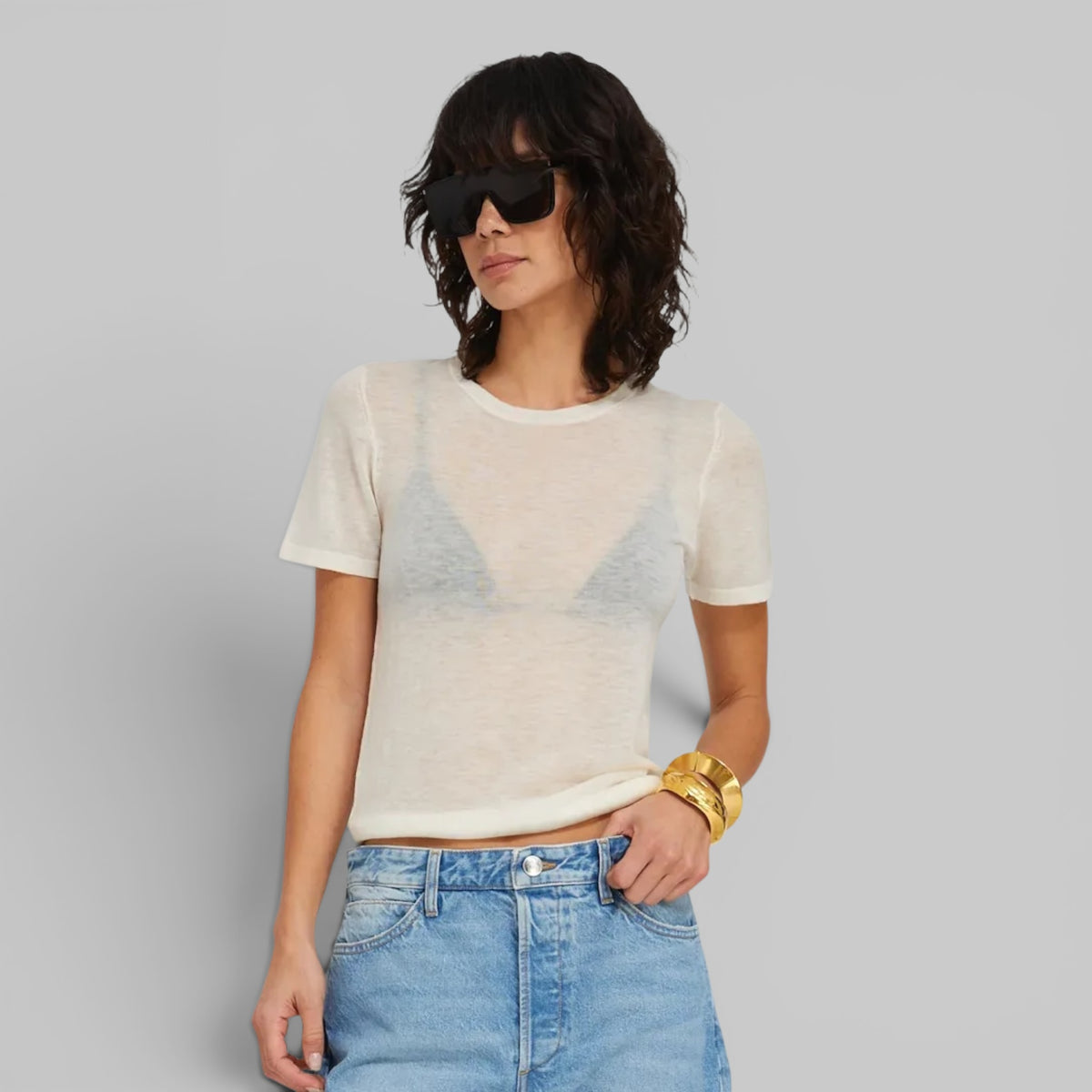 Classic S/S Tee by SPRWMN in Ivory