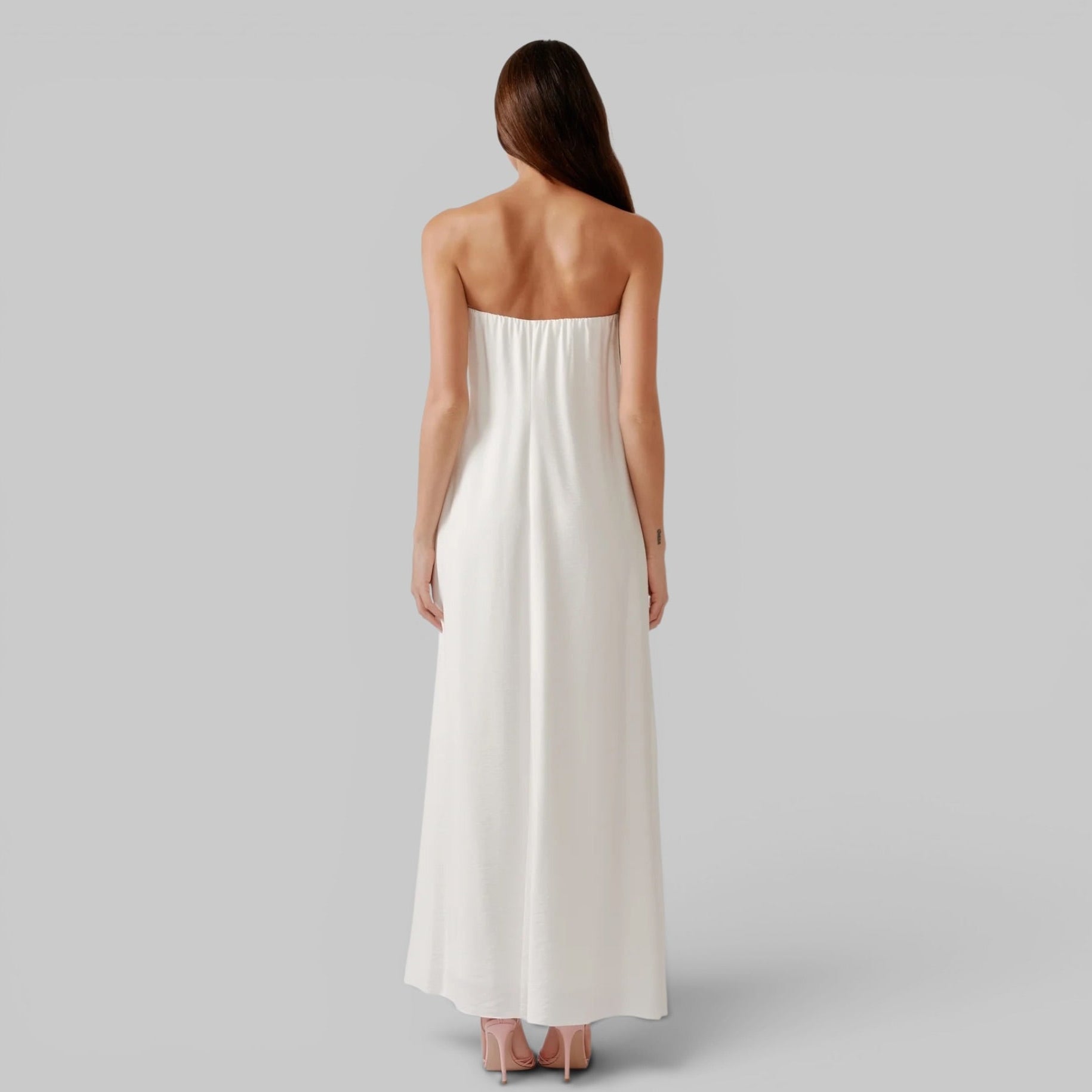 Arden Strapless Maxi Dress by Sablyn, back view