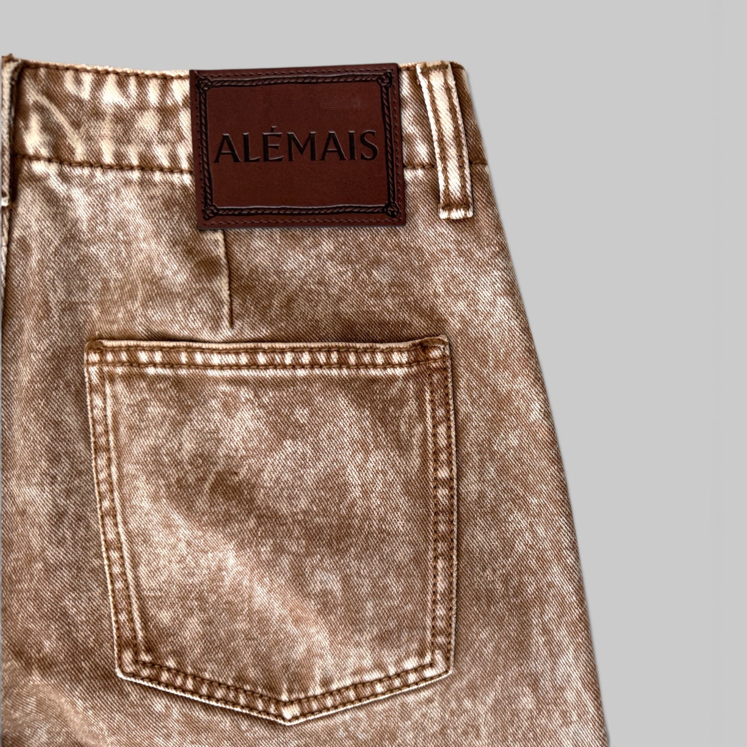 Spur Denim Cropped Jean by Alémais, back view