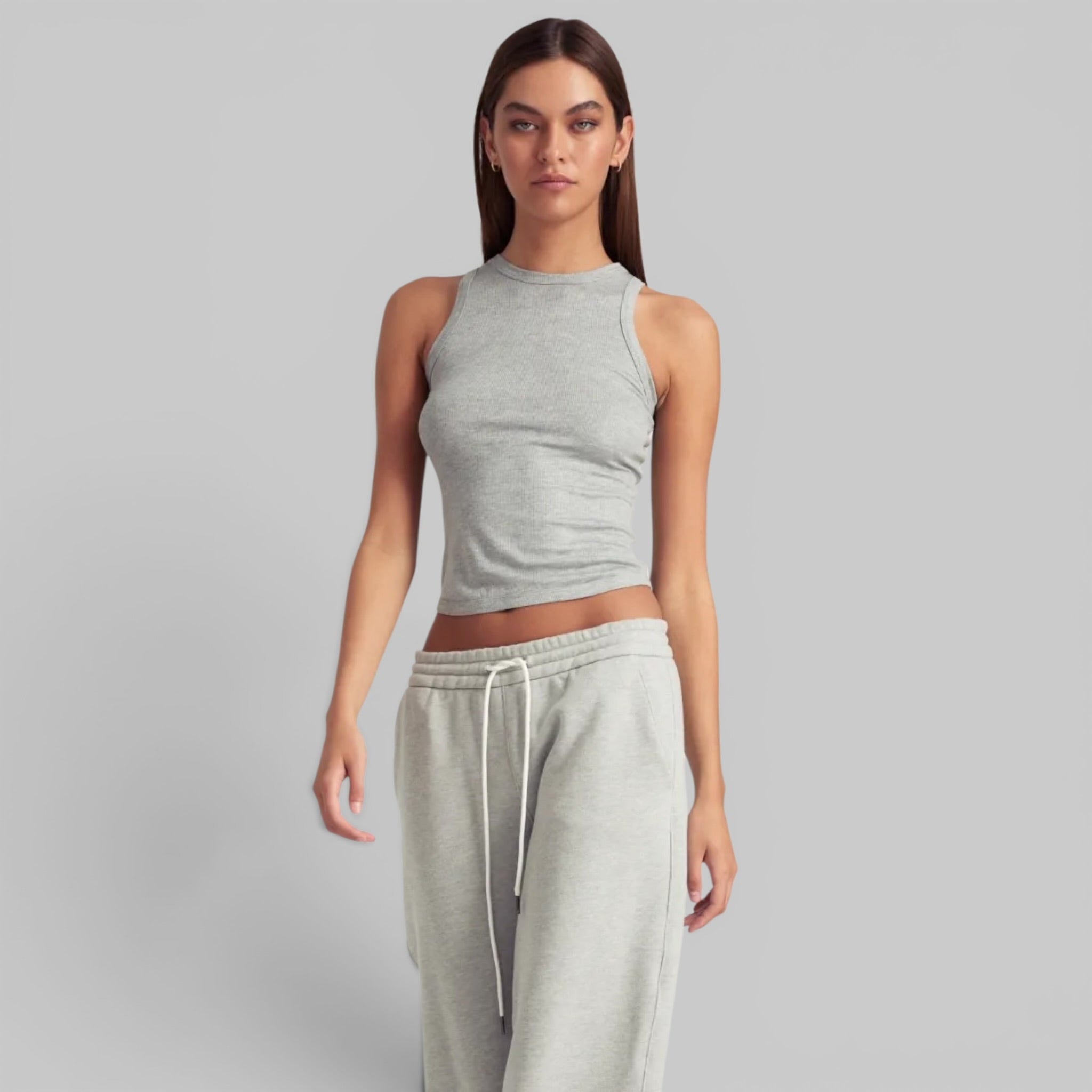 Racer Tank by SPRWMN in Heather Grey