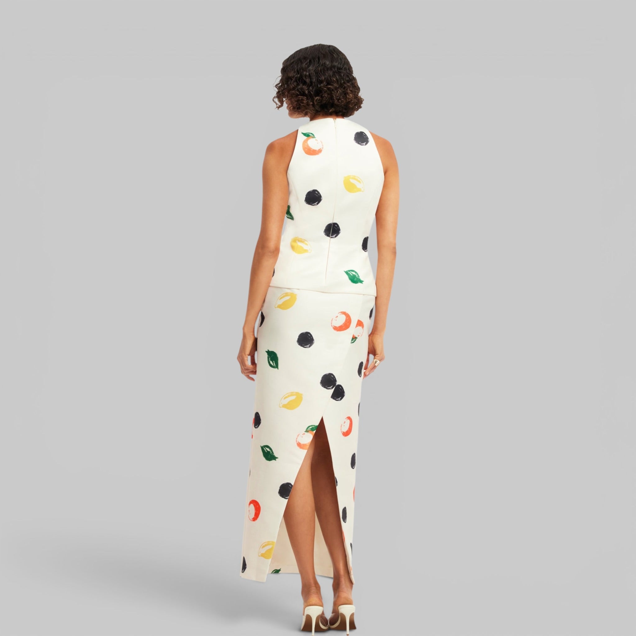 Amelia Top - Citrus Spots