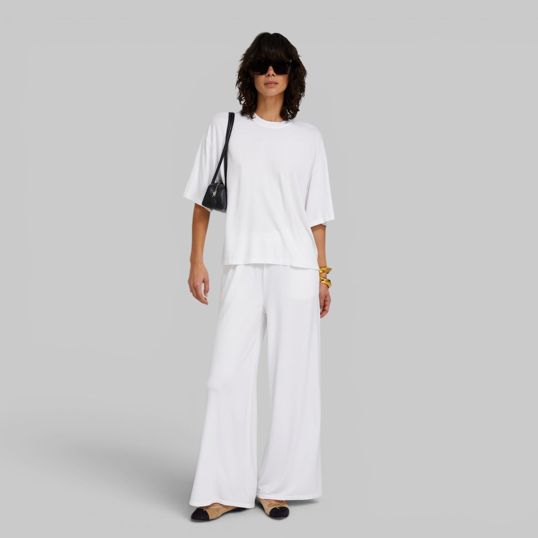Oversized Cropped Boxy Tee by SPRWMN, side view