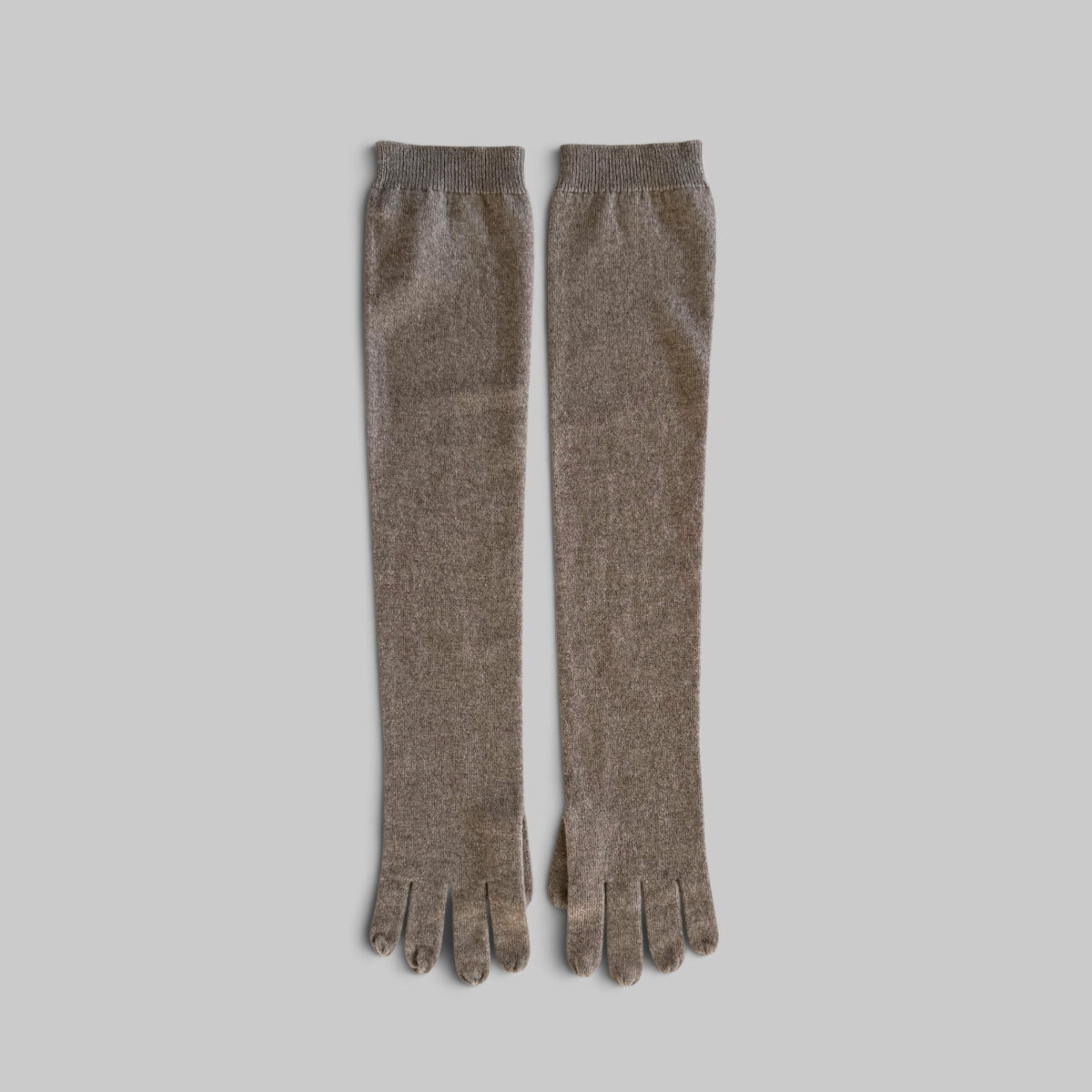 Alta Gloves by Sofie D'Hoore, long cashmere jersey gloves in Sahara Melange