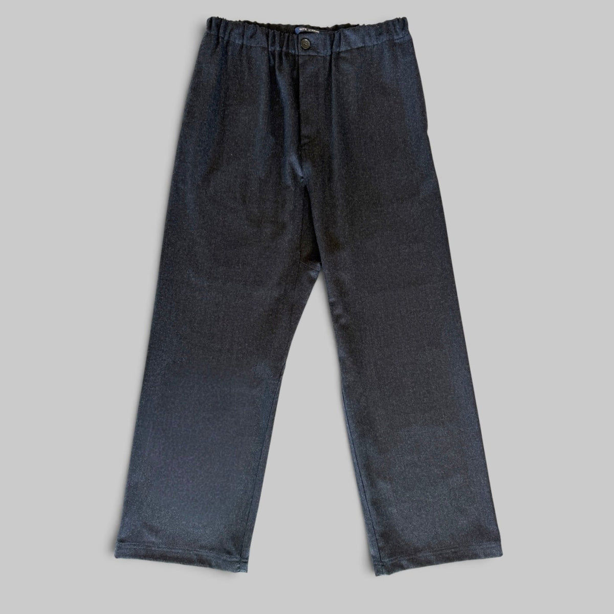 Pinot Pant by Sofie D'Hoore, relaxed low-crotch wool pant in Grey Melange