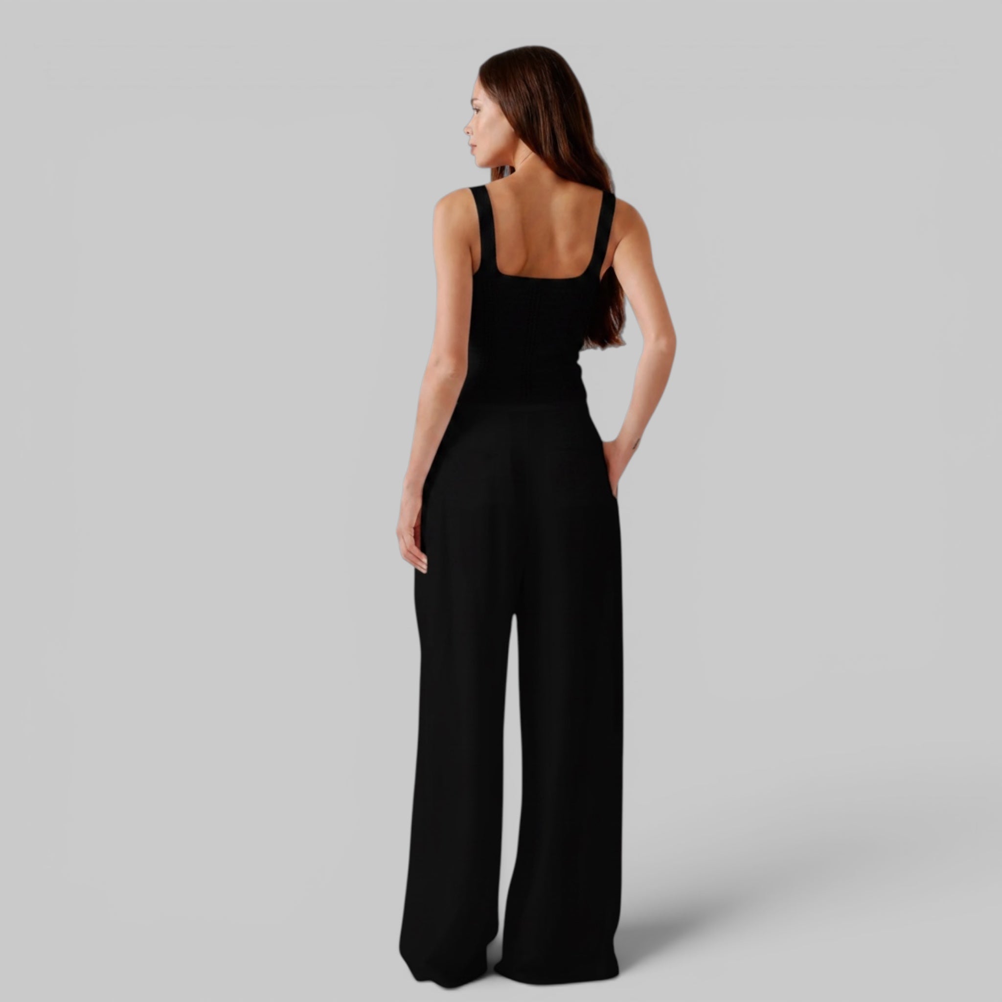 Sebastian Relaxed Pleated Pant by Sablyn, detail view