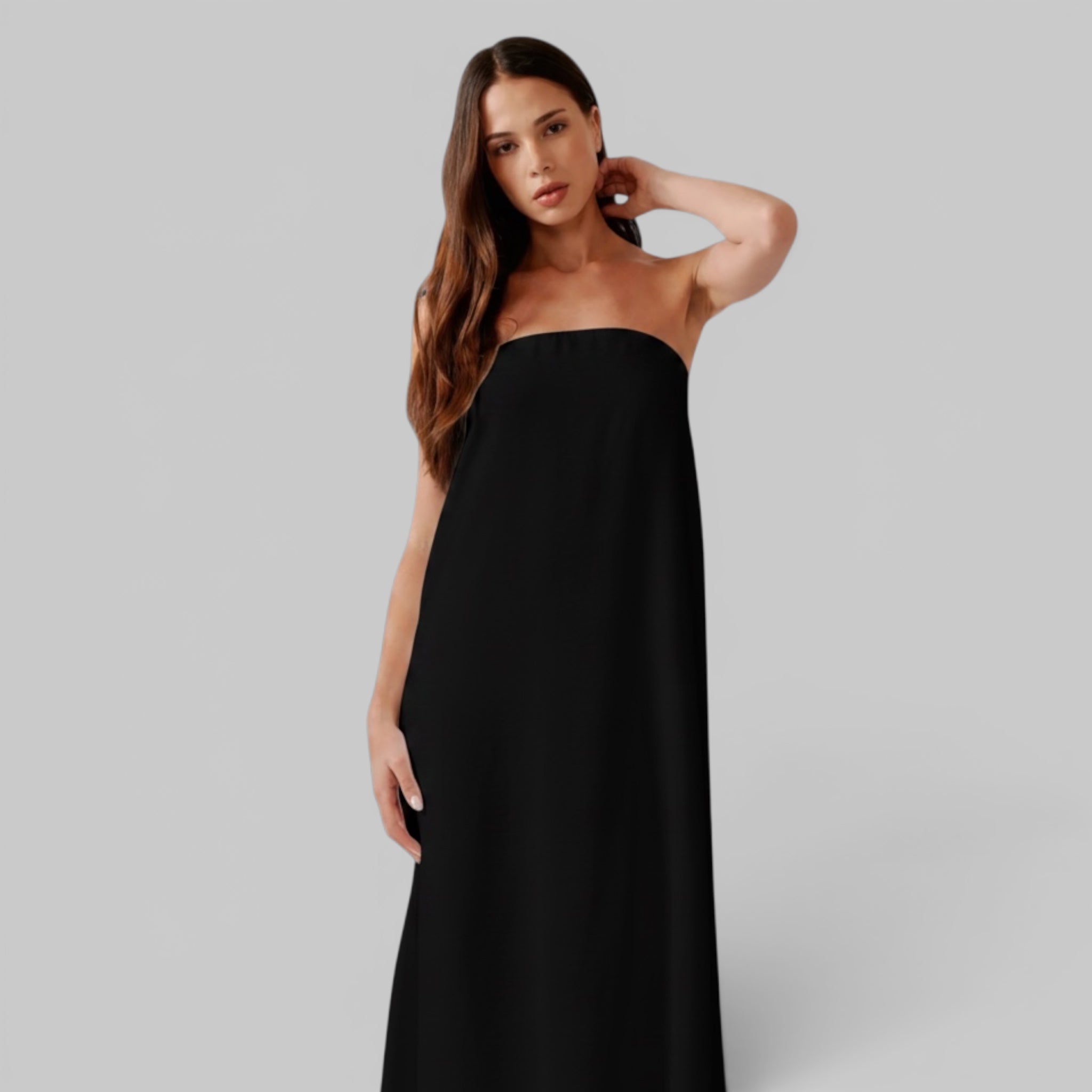 Arden Strapless Maxi Dress by Sablyn, styled view
