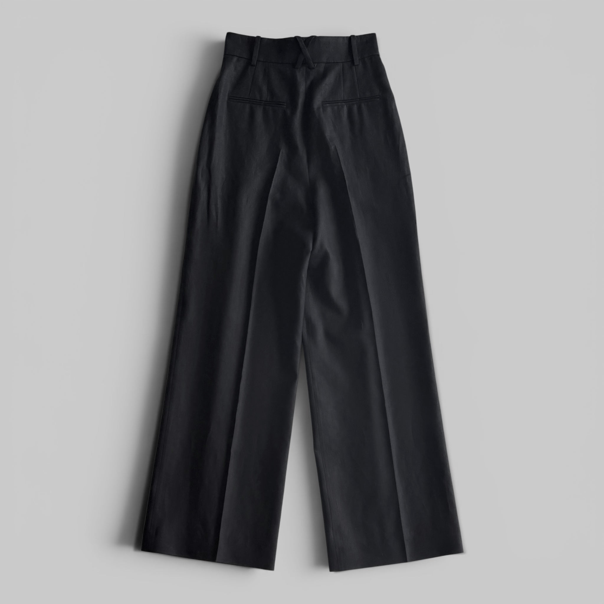 LINEN PLEATED TROUSER