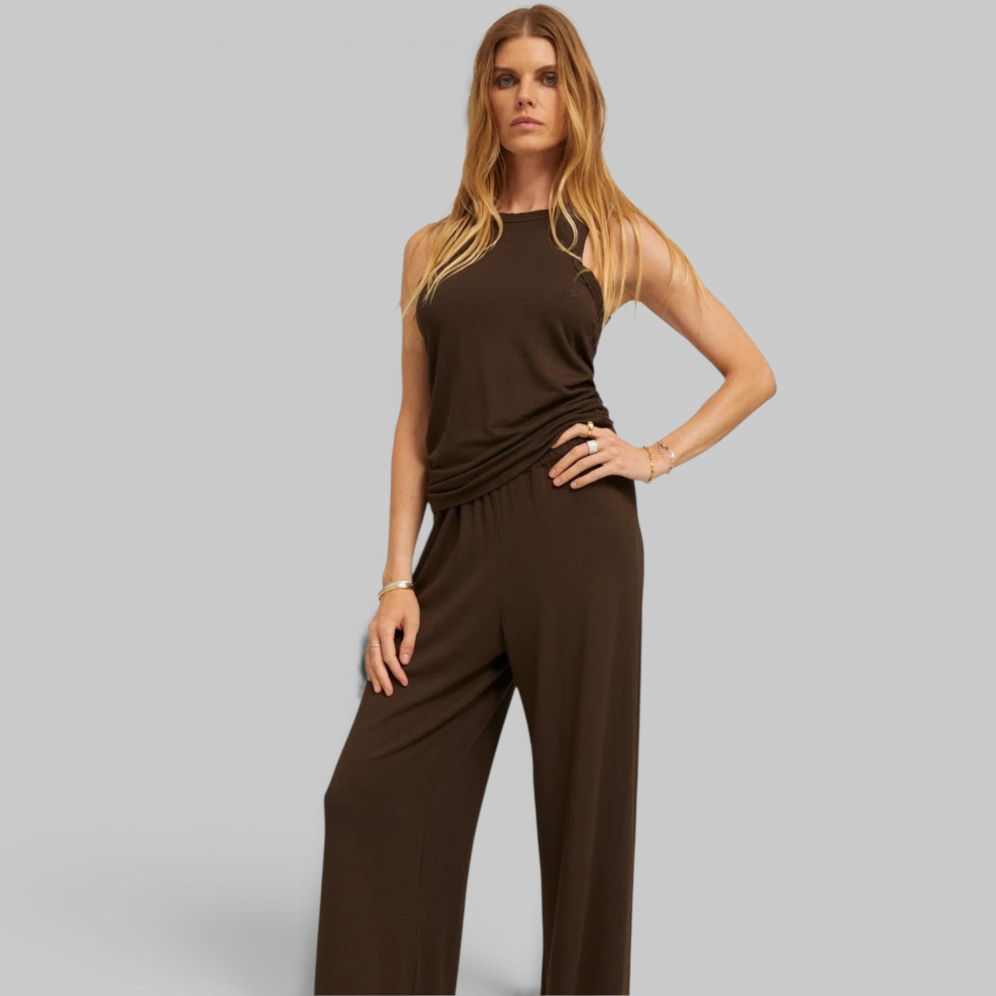 Wide Leg Easy Pants by SPRWMN, back view