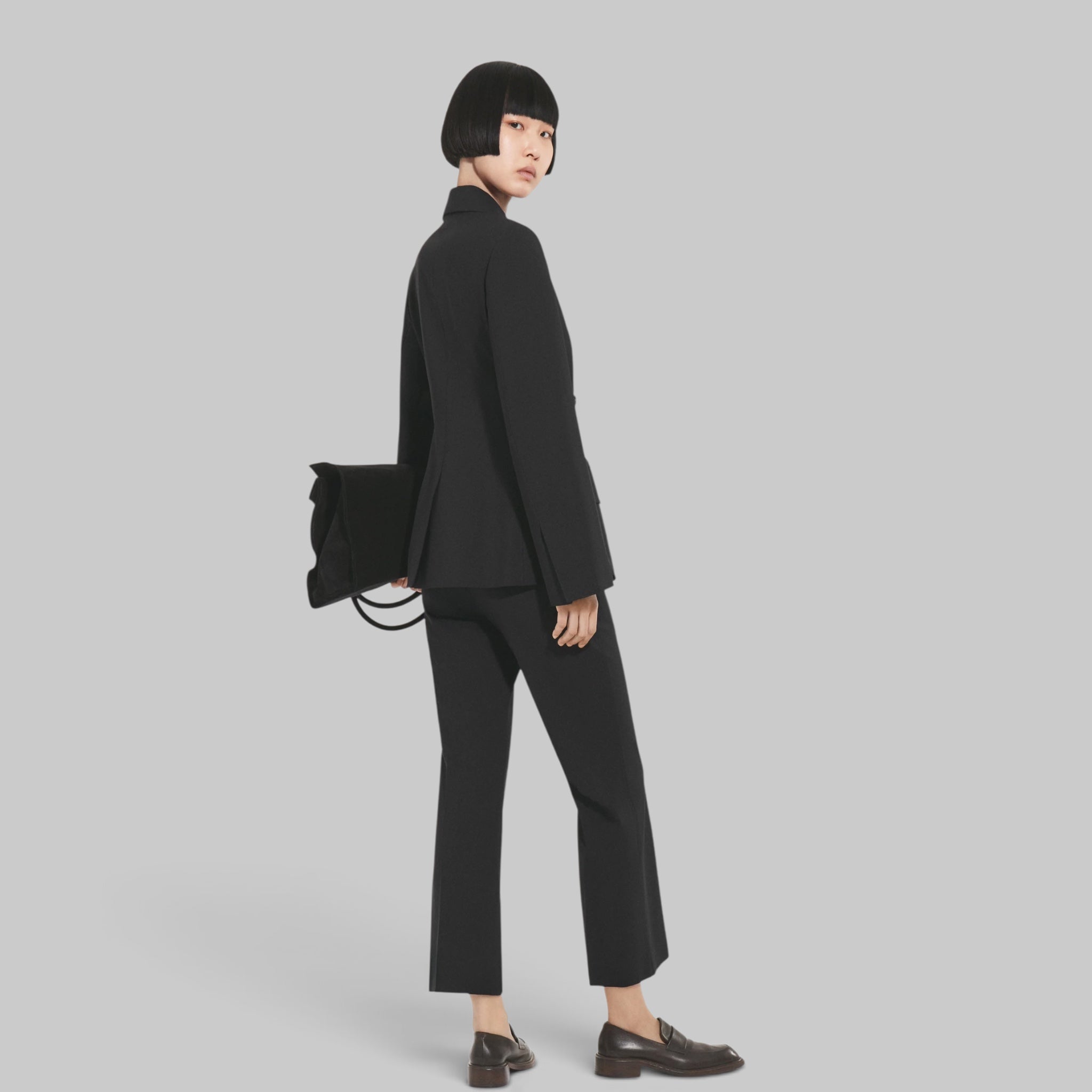 Double Breasted Fitted Blazer by CO, back view