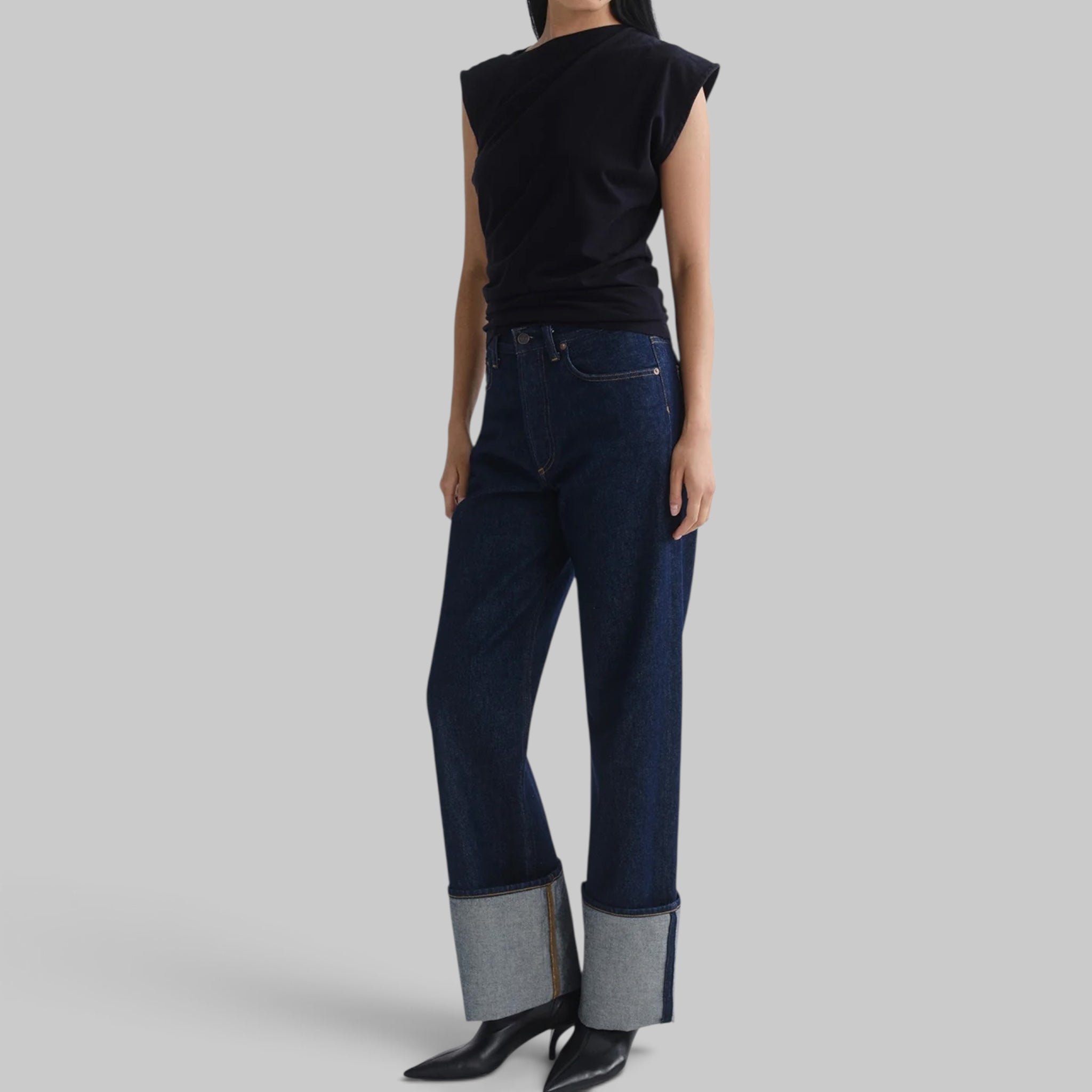 Big Cuff Jean by AGOLDE, styled view
