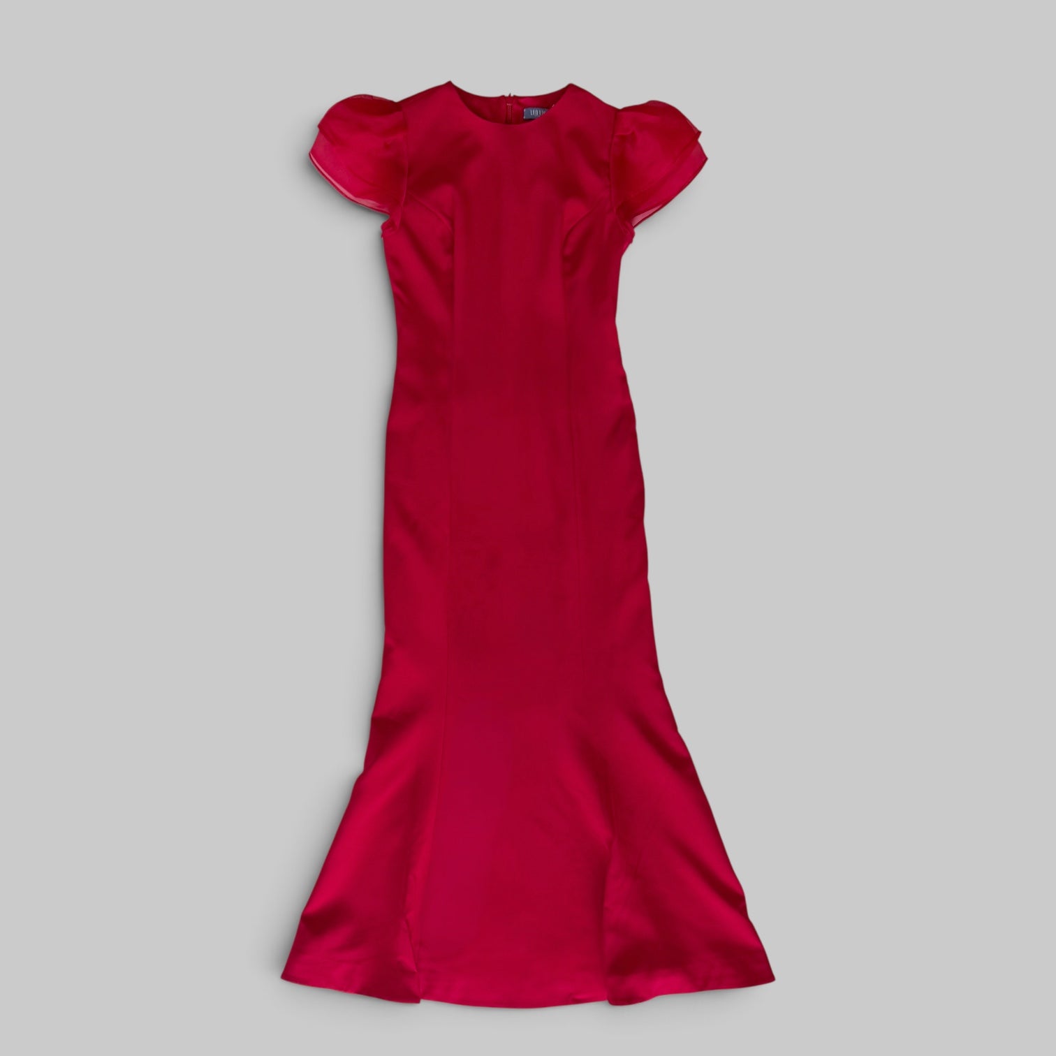 Sofia Puff Sleeve Maxi Dress in Vermilion by Leo Lin, additional view