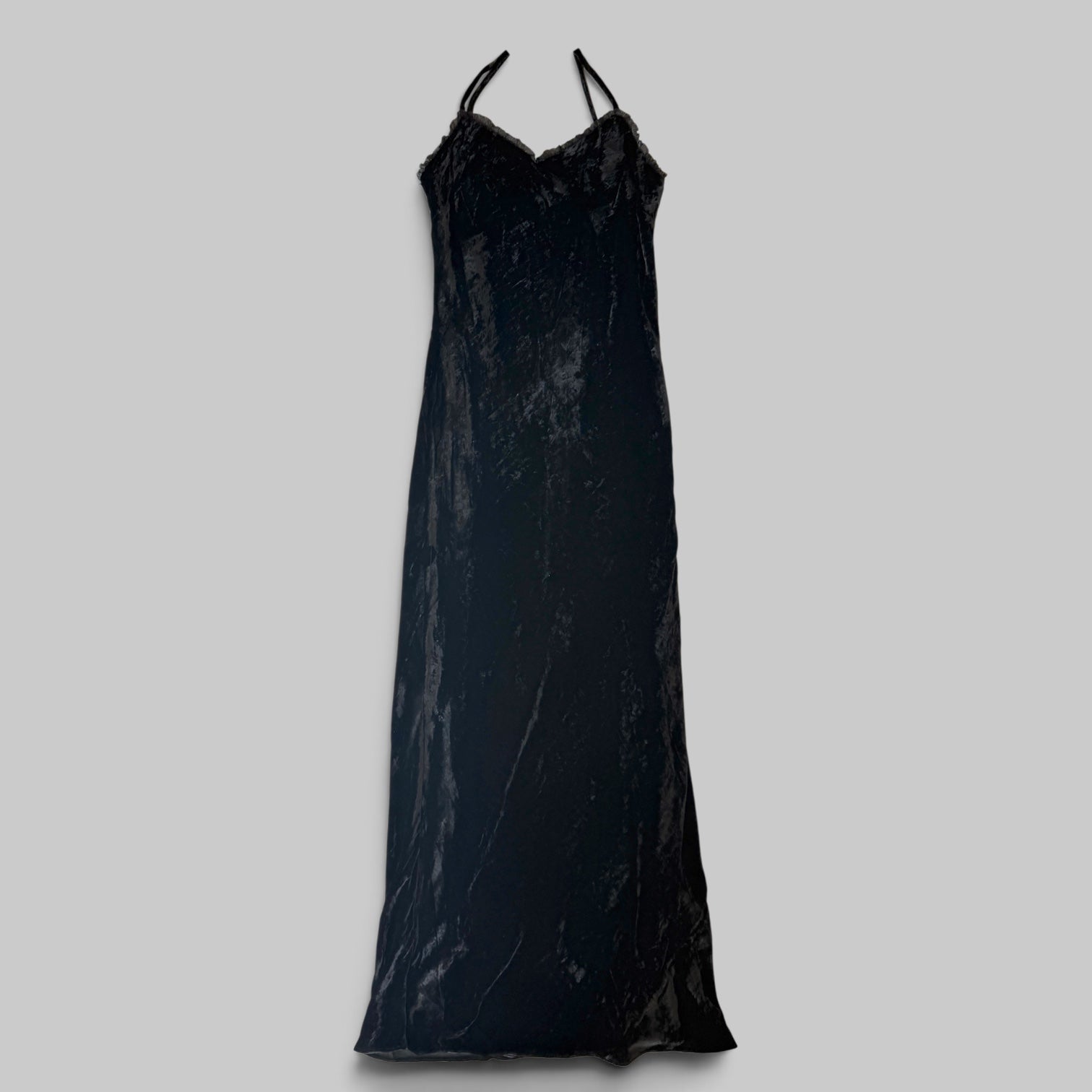 Athens Onyx Velvet Dress by Alix of Bohemia, detail view