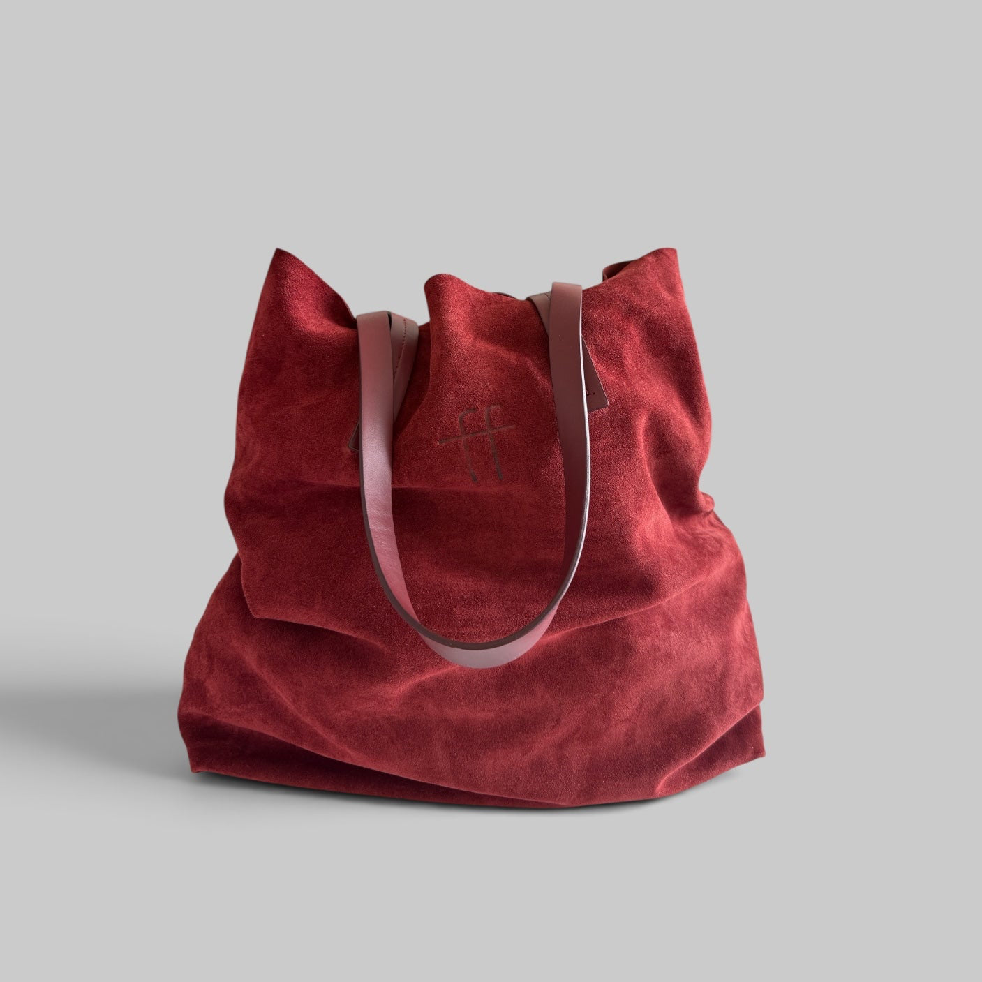 My Musa Suede Big Shopper Bag by Forte Forte in Rust