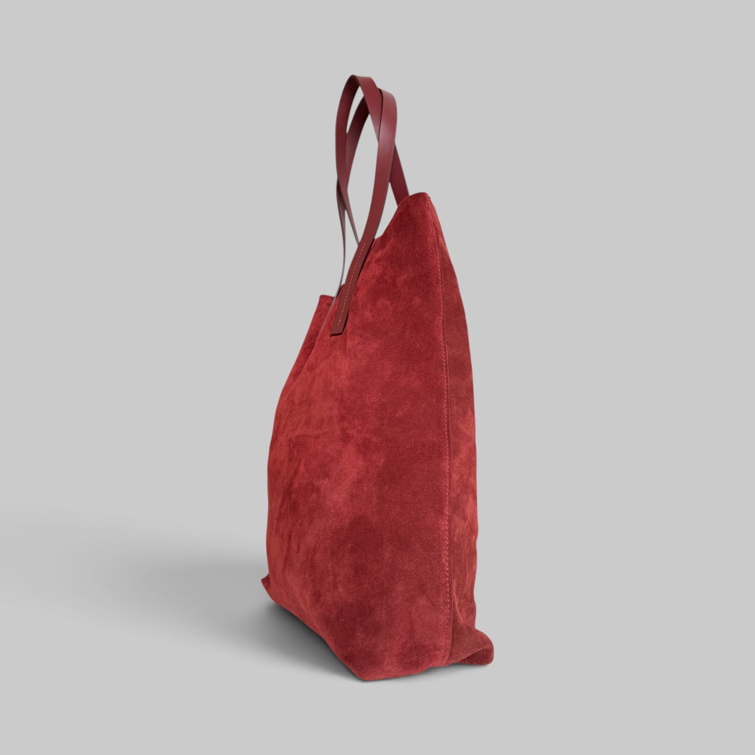 My Musa Suede Big Shopper Bag by Forte Forte, side view