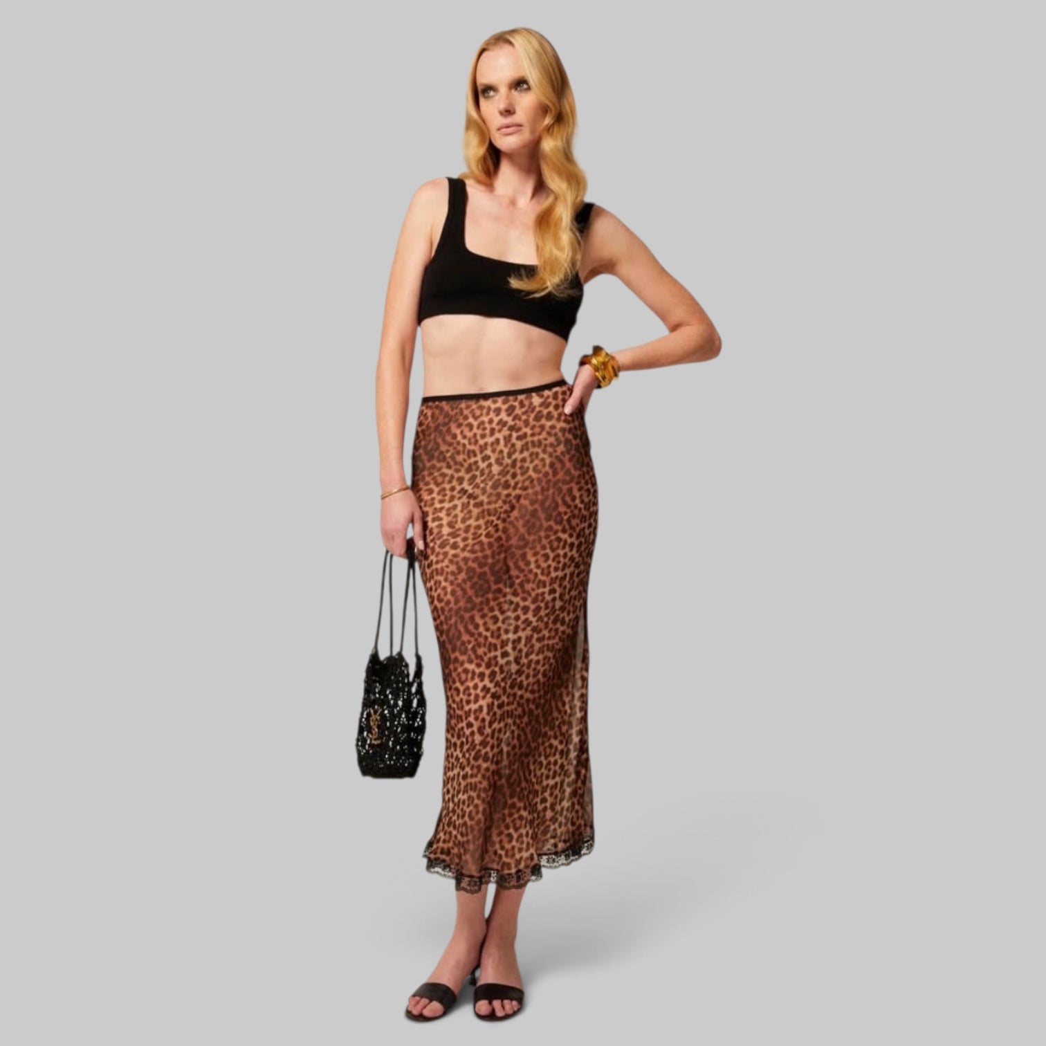 Amelie Midi Skirt by SPRWMN, detail view