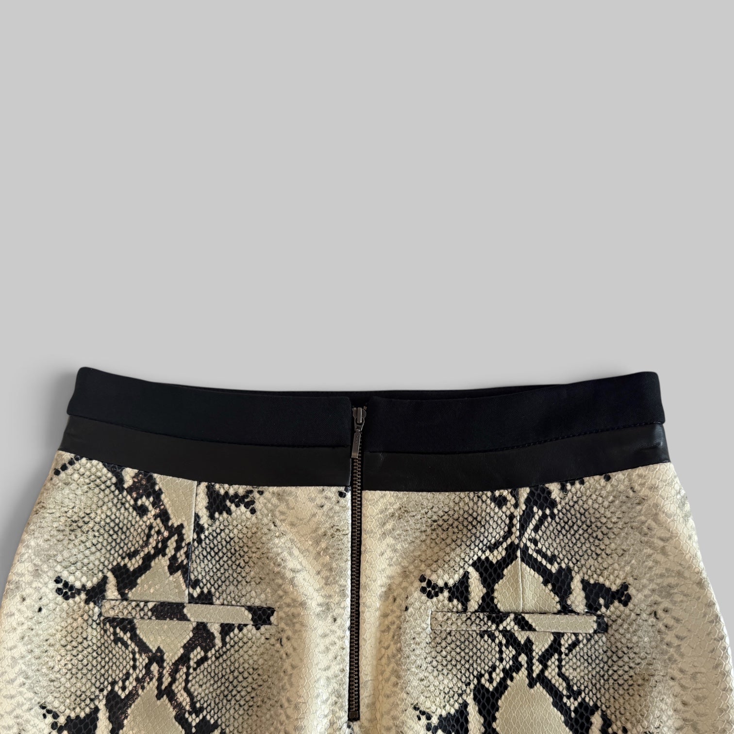 Blocked Pencil Skirt in Python by Maria McManus, back view